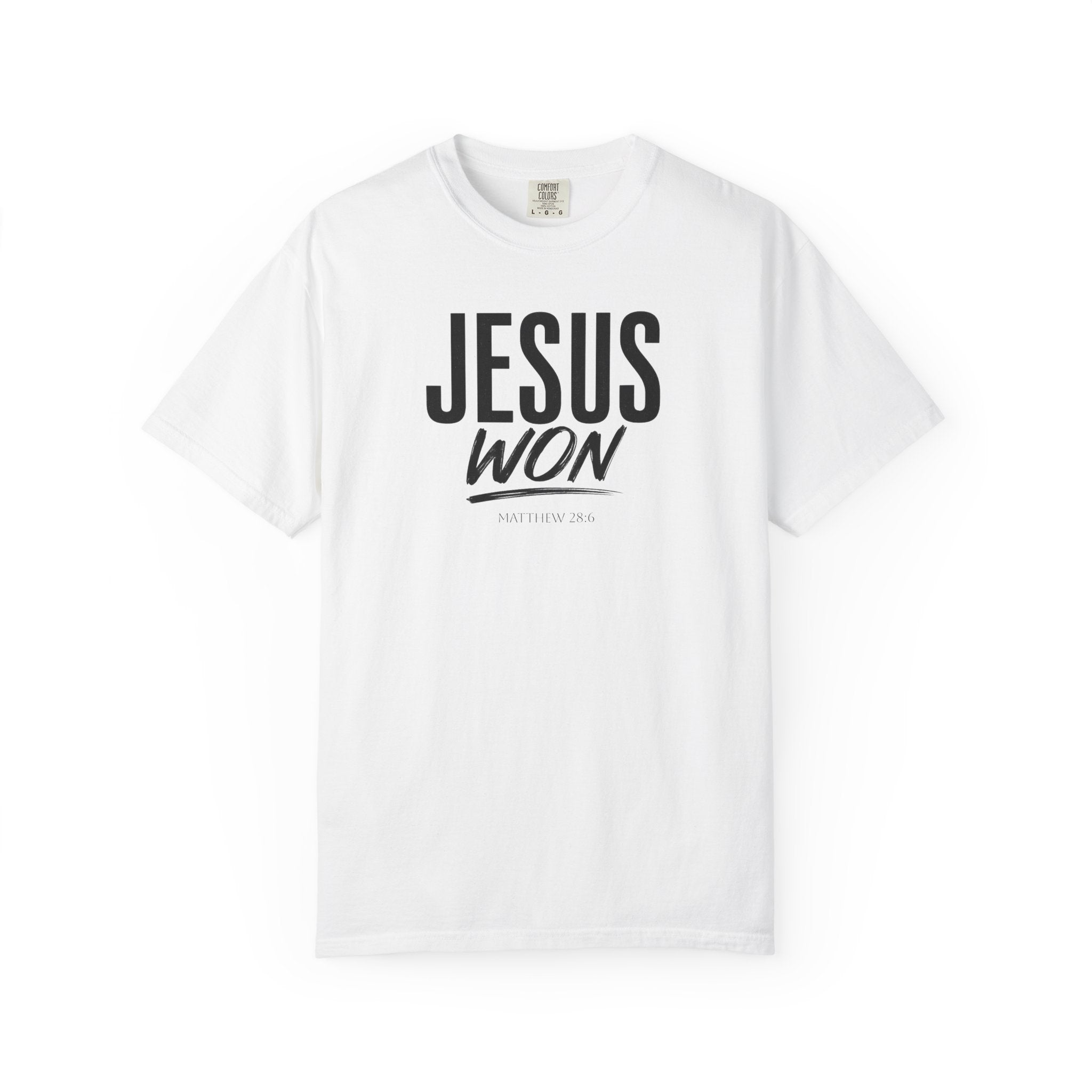 Jesus Won T-Shirt | Christian Faith Tee, Inspirational Religious Shirt