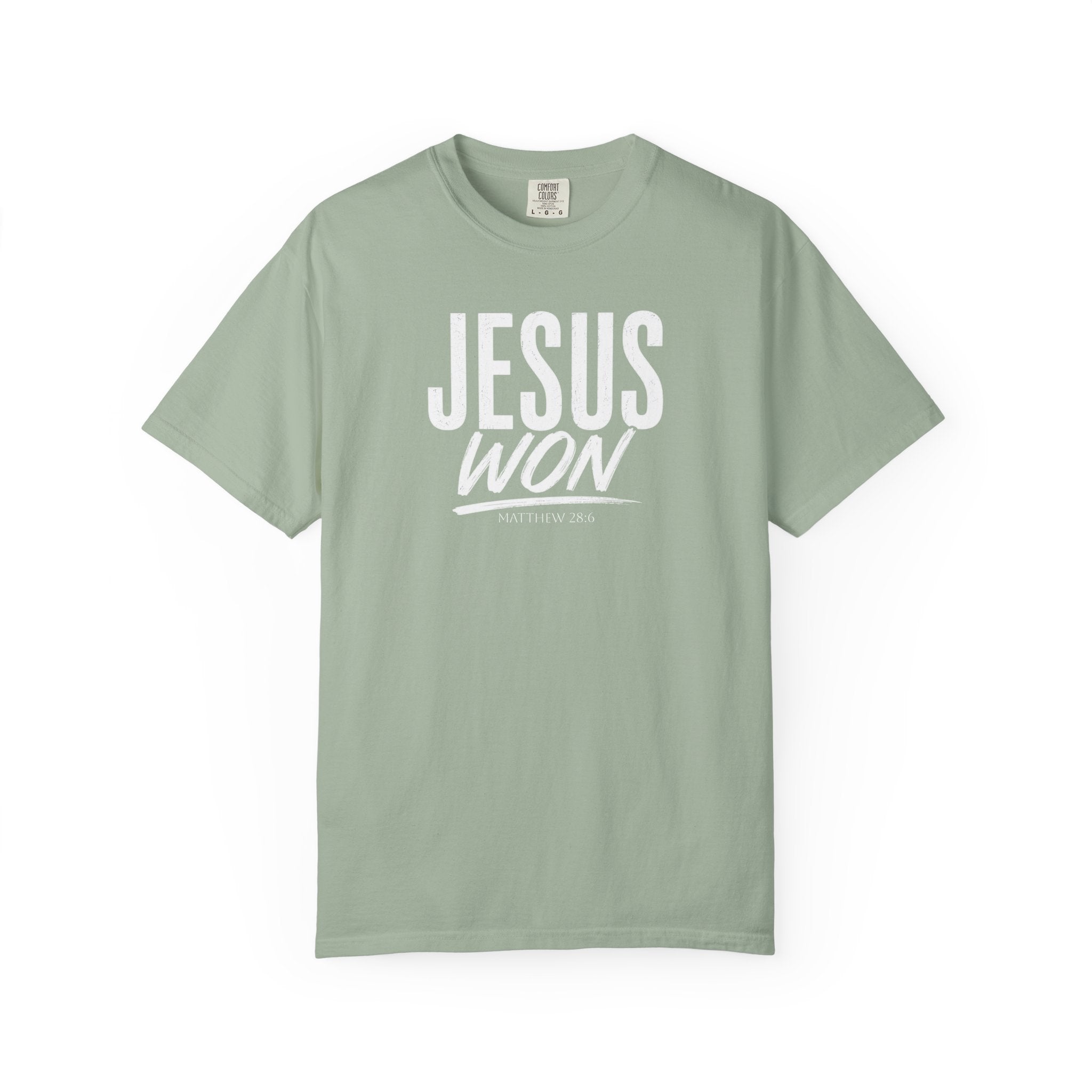 Jesus Won T-Shirt | Christian Faith Tee, Inspirational Religious Shirt