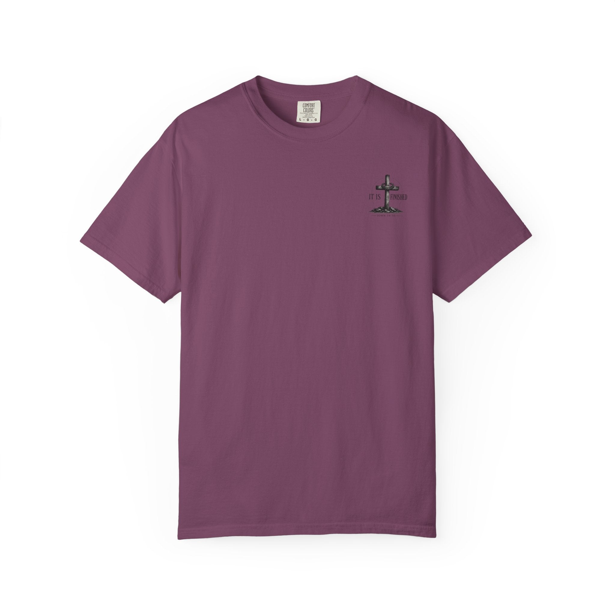 It Is Finished cross T-Shirt | John 19:30, Christian faith shirt