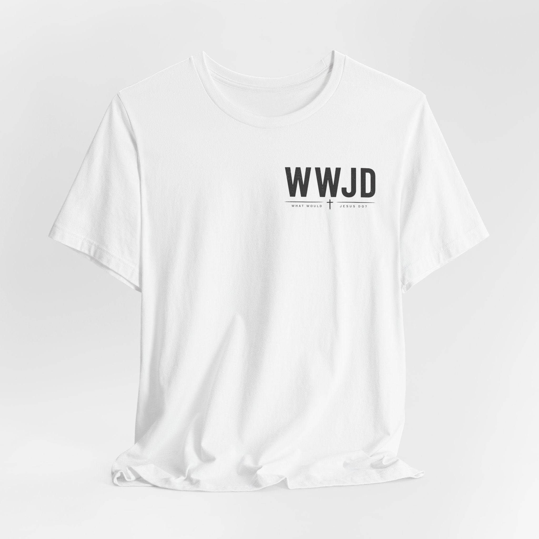 WWJD T-Shirt — Unisex Minimal Christian Faith Tee