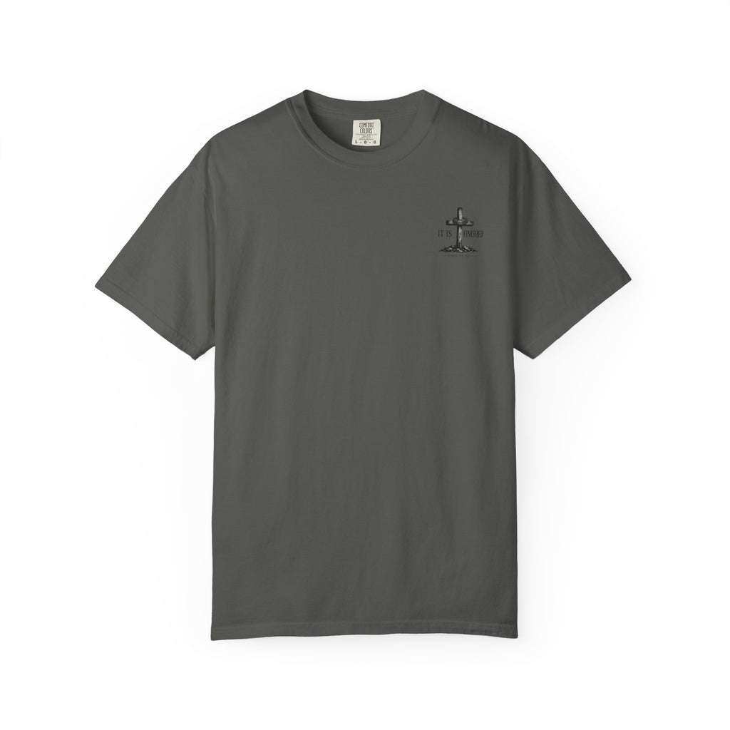 It Is Finished cross T-Shirt | John 19:30, Christian faith shirt