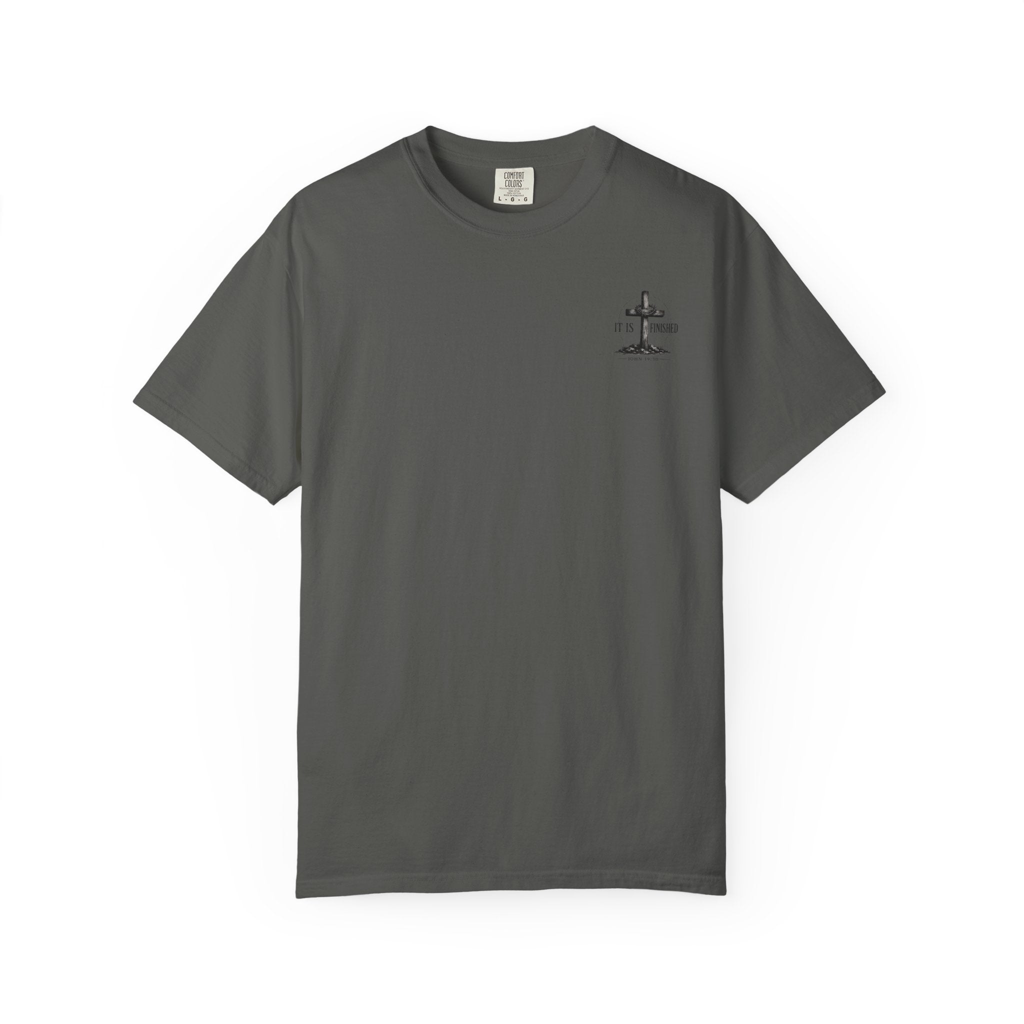 It Is Finished cross T-Shirt | John 19:30, Christian faith shirt