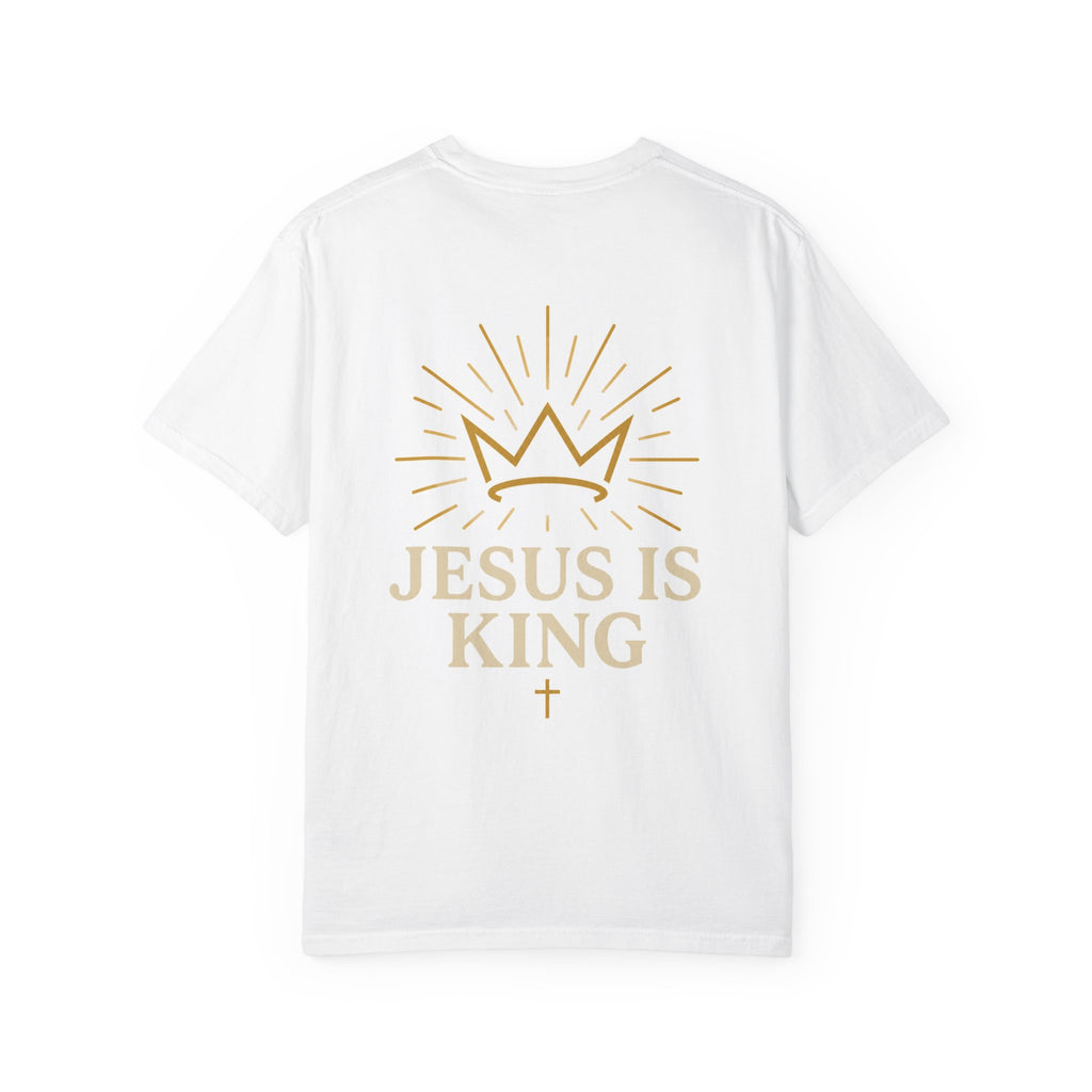 Jesus Is King T-shirt | Crown and Rays Christian Faith Tee