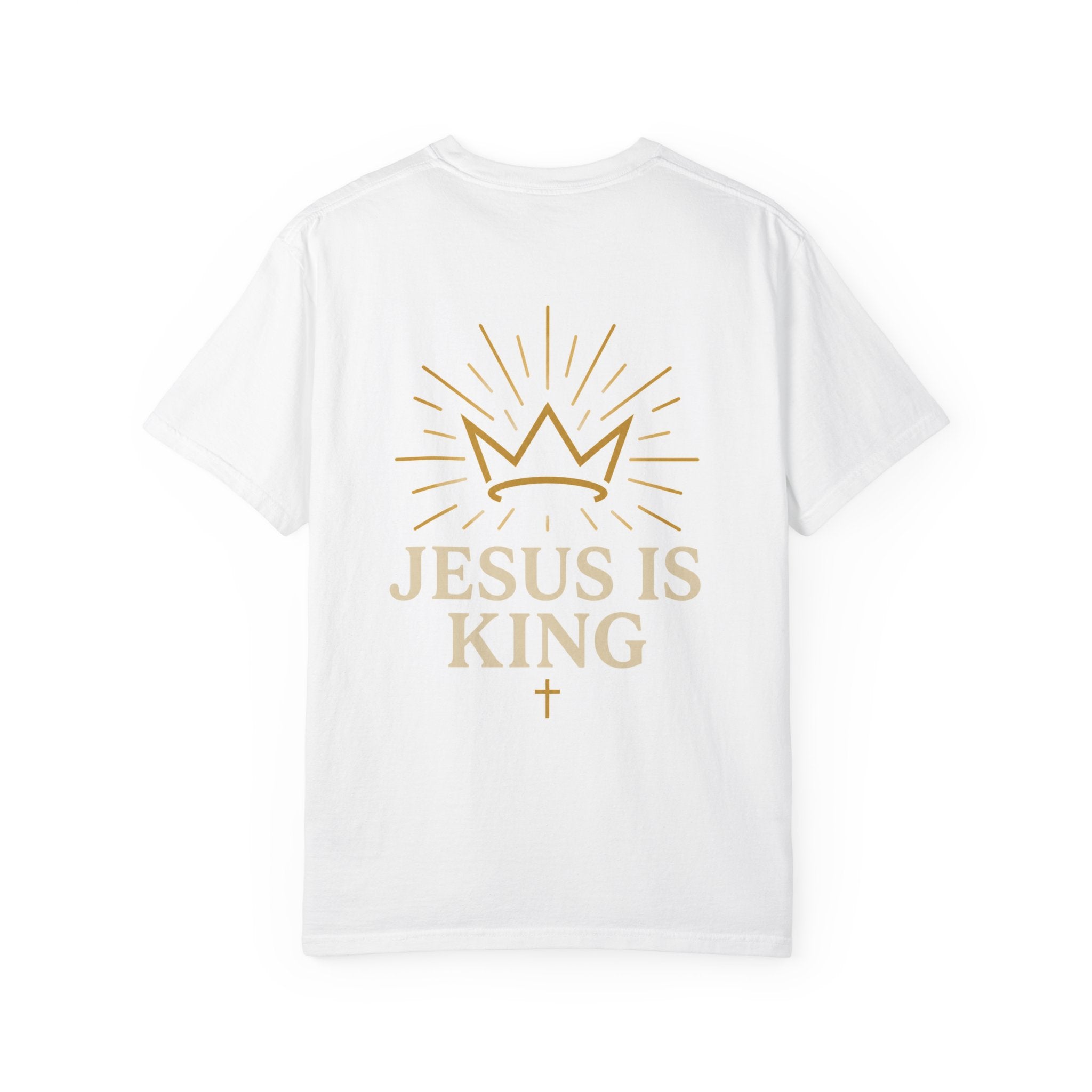 Jesus Is King T-shirt | Crown and Rays Christian Faith Tee