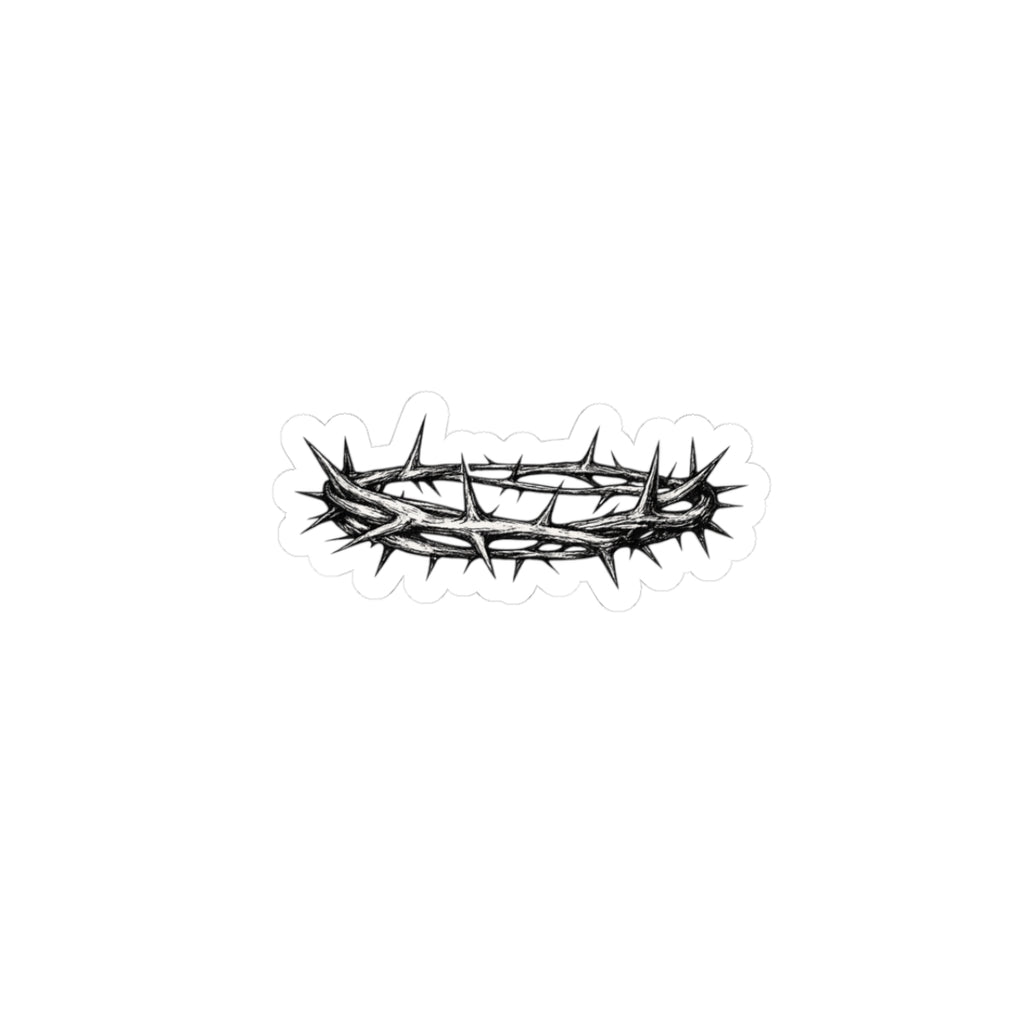 Crown of Thorns Kiss-Cut Sticker | Thorn Crown Decal