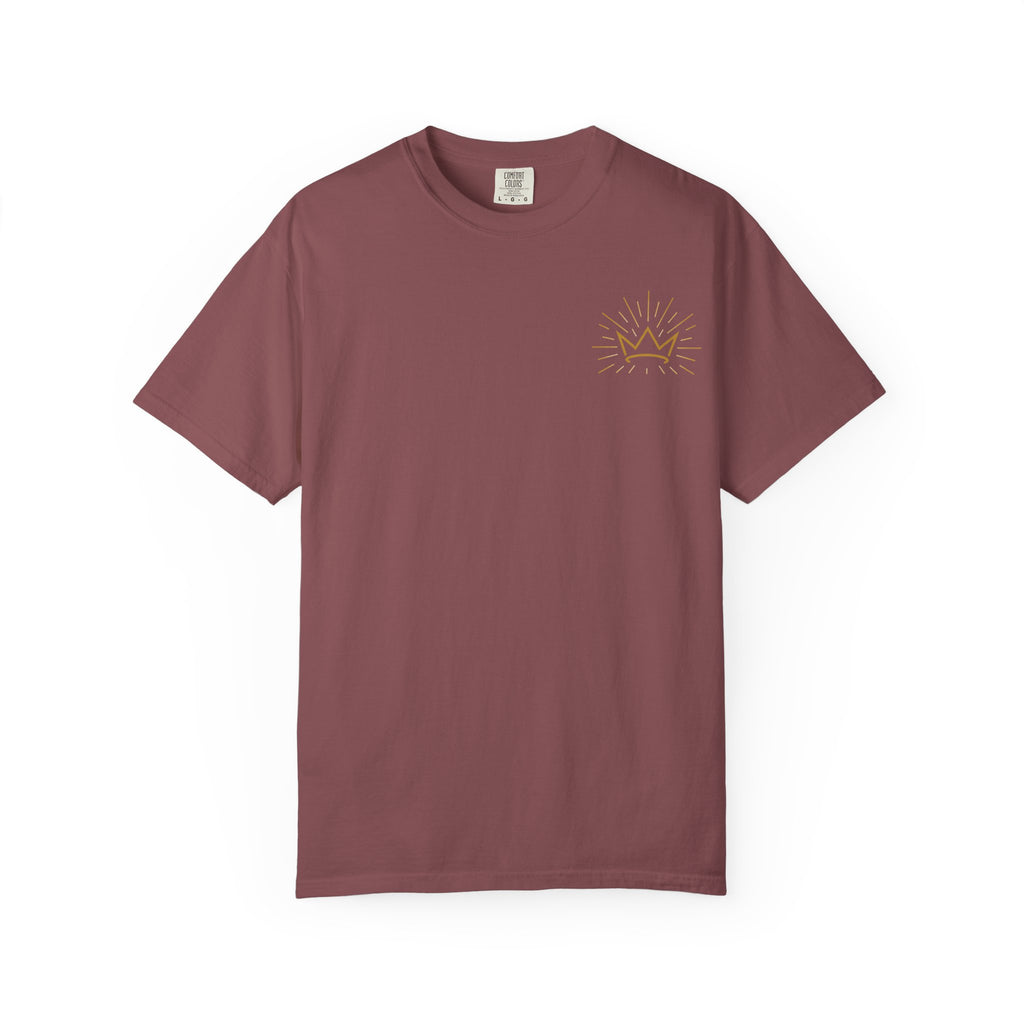 Jesus Is King T-shirt | Crown and Rays Christian Faith Tee
