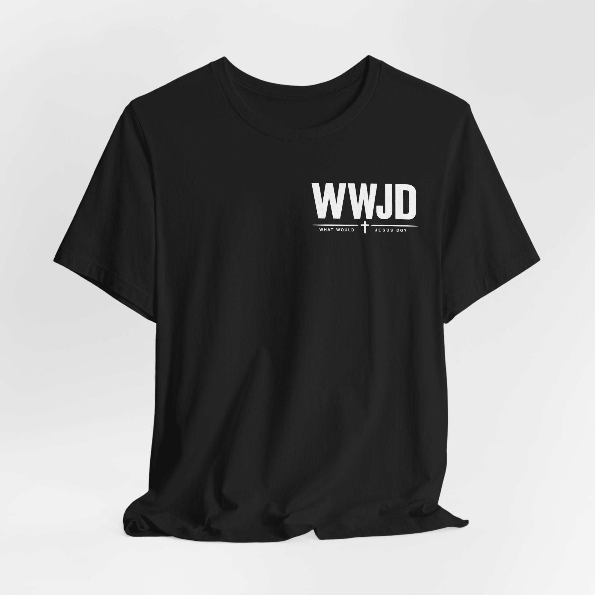 WWJD T-Shirt — Unisex Minimal Christian Faith Tee