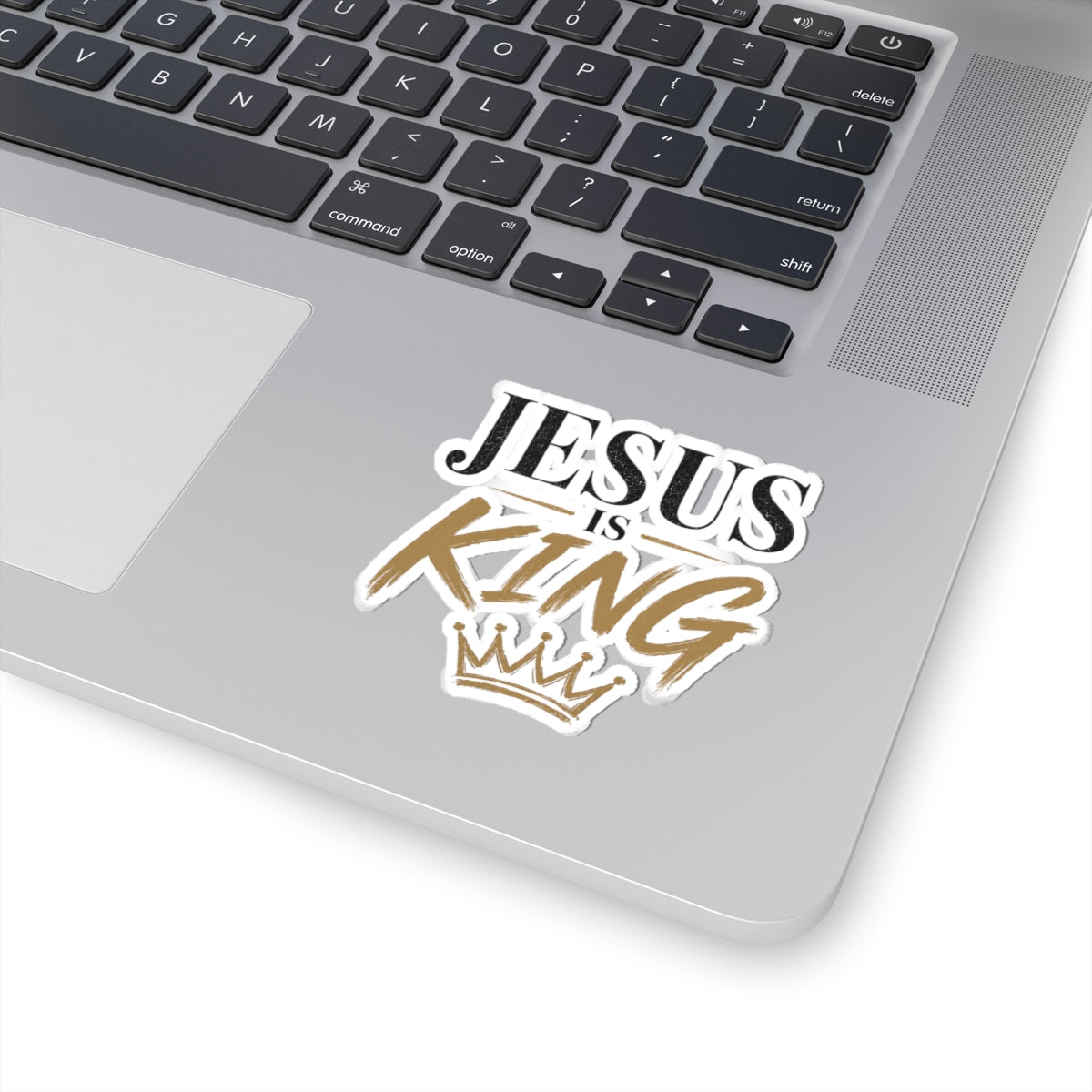 Jesus Is King Kiss-Cut Sticker | Faith Vinyl Crown Decal