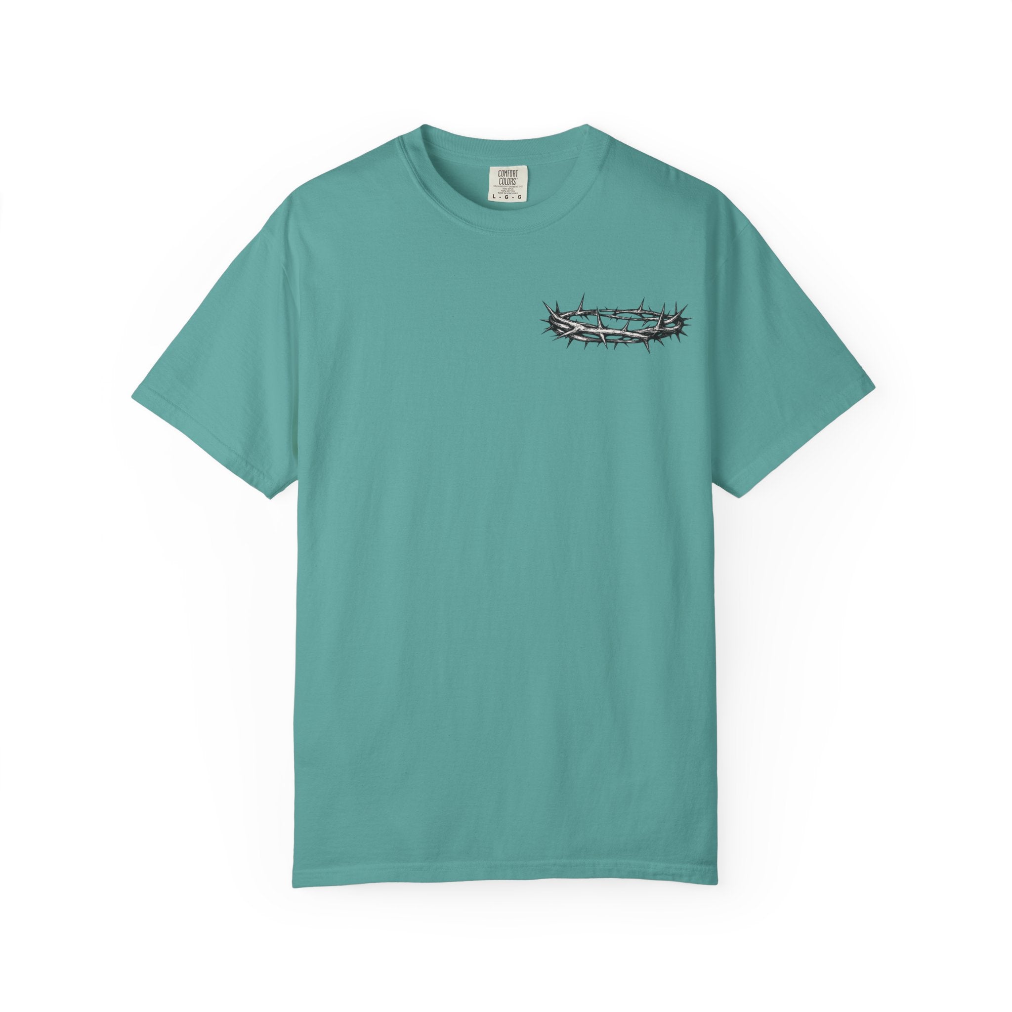 Jesus Is King T-Shirt | Christian Faith Cross Crown of Thorns Tee