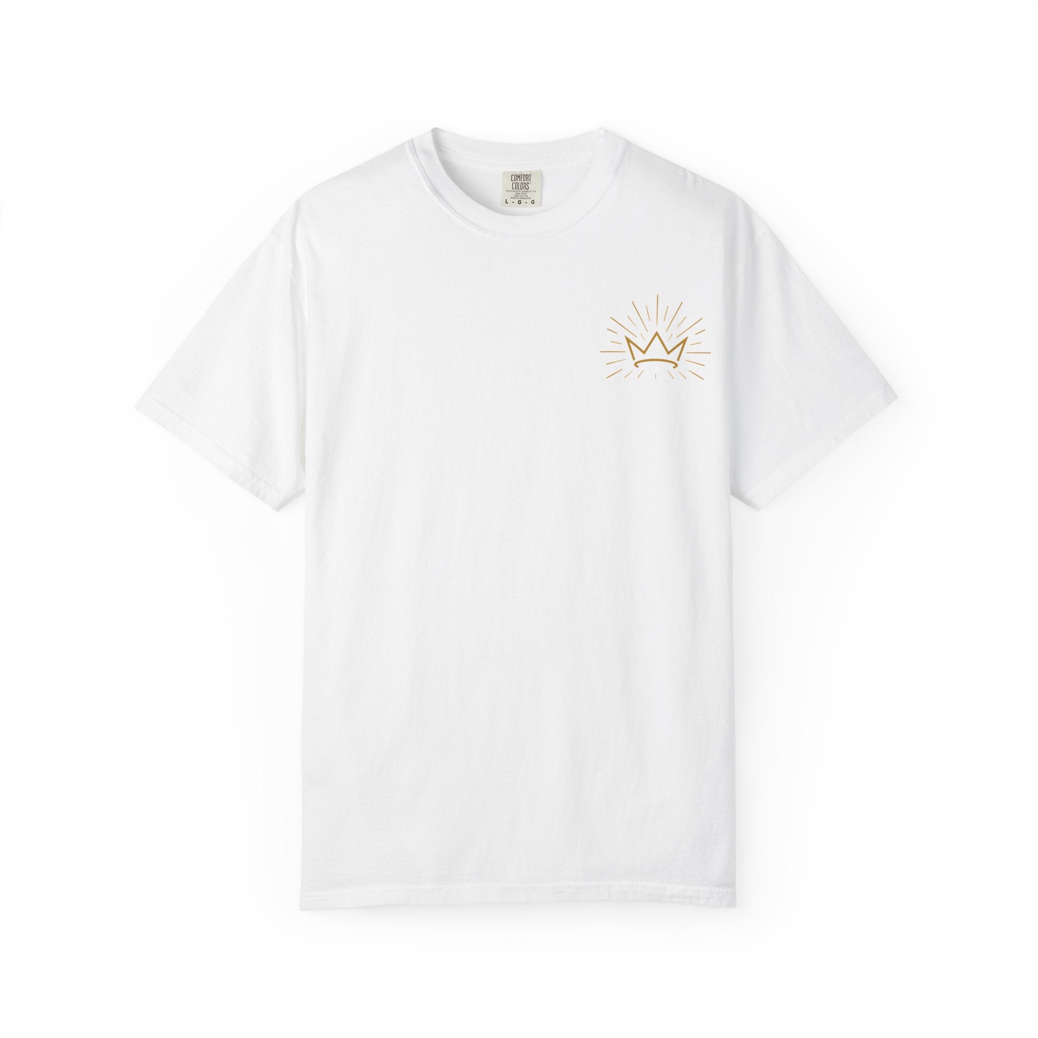 Jesus Is King T-shirt | Crown and Rays Christian Faith Tee