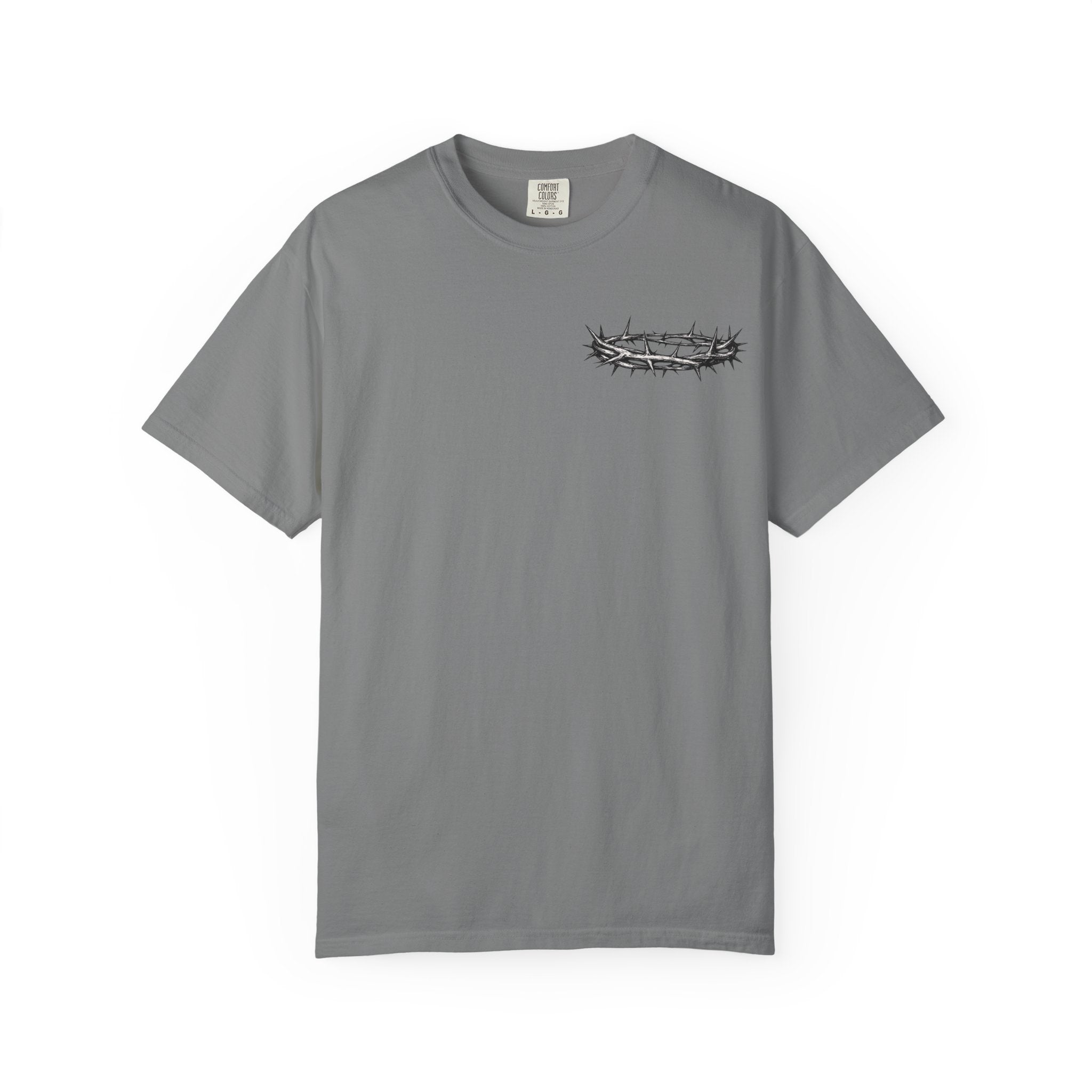 Jesus Is King T-Shirt | Christian Faith Cross Crown of Thorns Tee