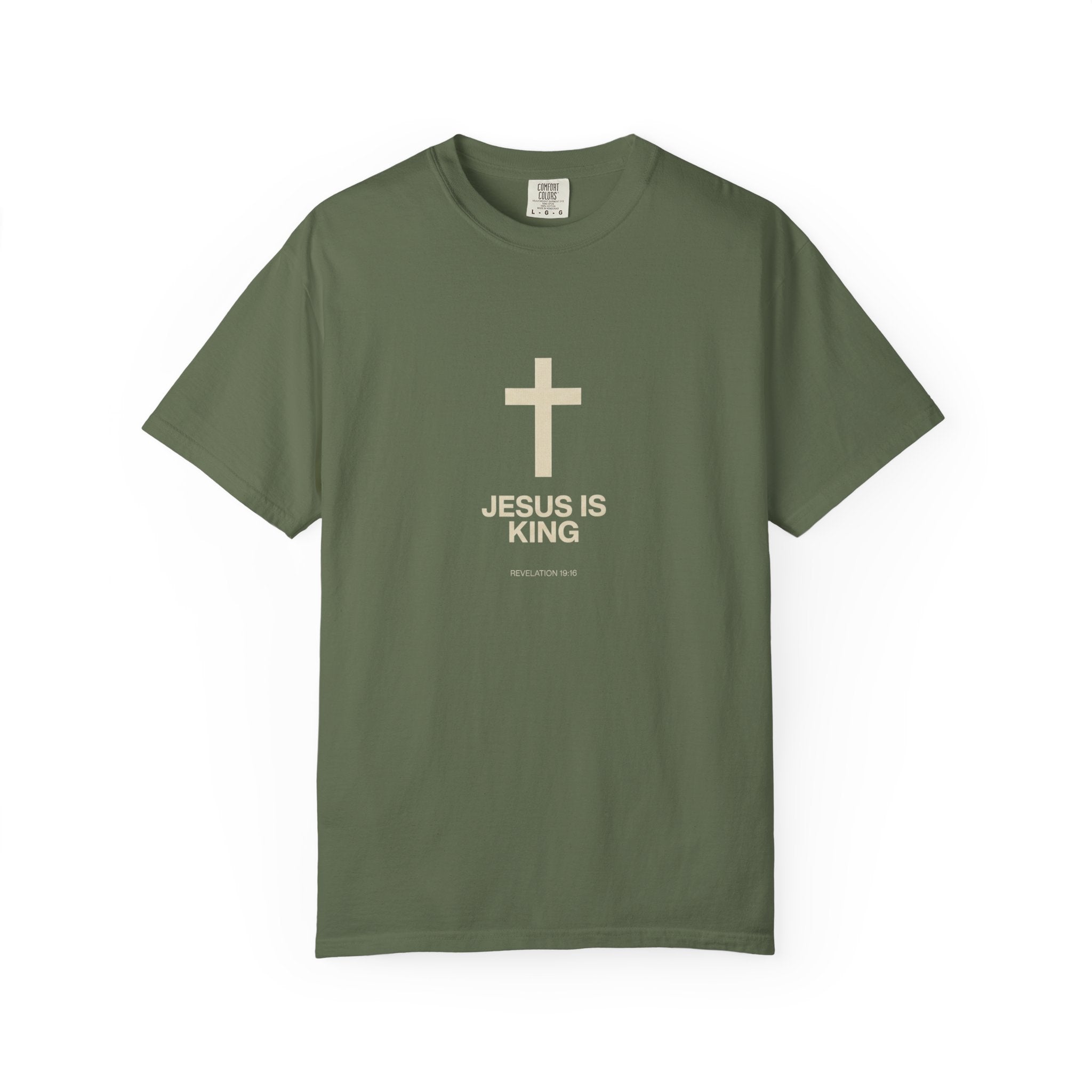 Jesus Is King cross T-Shirt | Christian faith tee, religious shirt