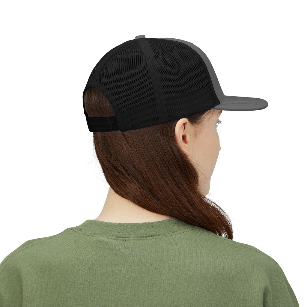 Gold Crown Graphic Snapback Trucker Cap | Mesh Back Hat