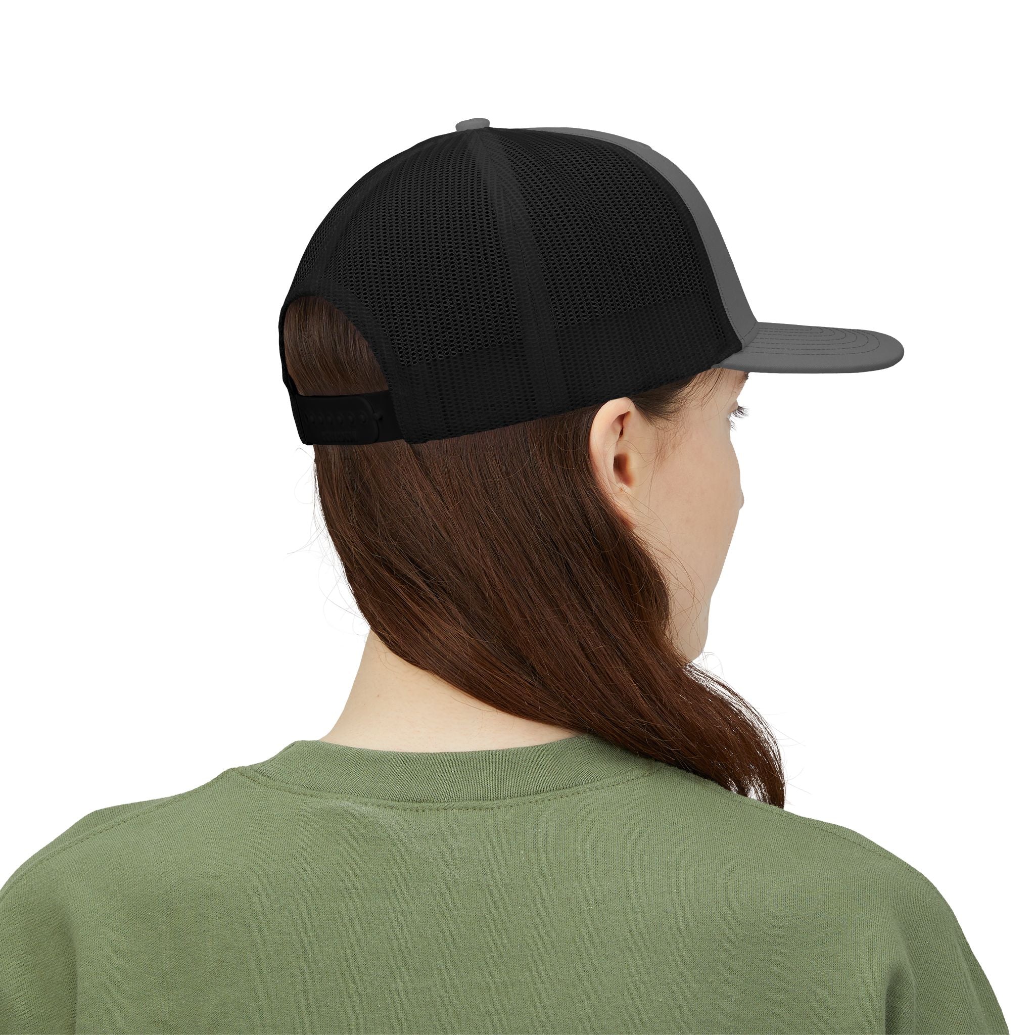 Gold Crown Graphic Snapback Trucker Cap | Mesh Back Hat