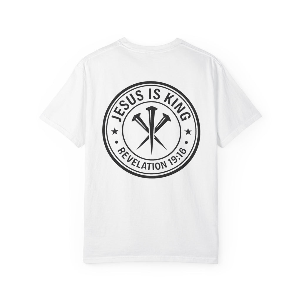 Copy of Jesus Is King T-Shirt | Revelation 19:16 Cross Nails Logo