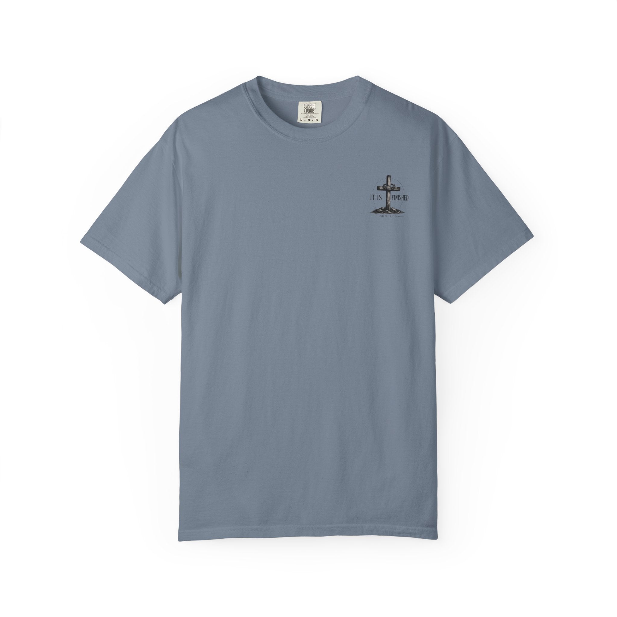 It Is Finished cross T-Shirt | John 19:30, Christian faith shirt