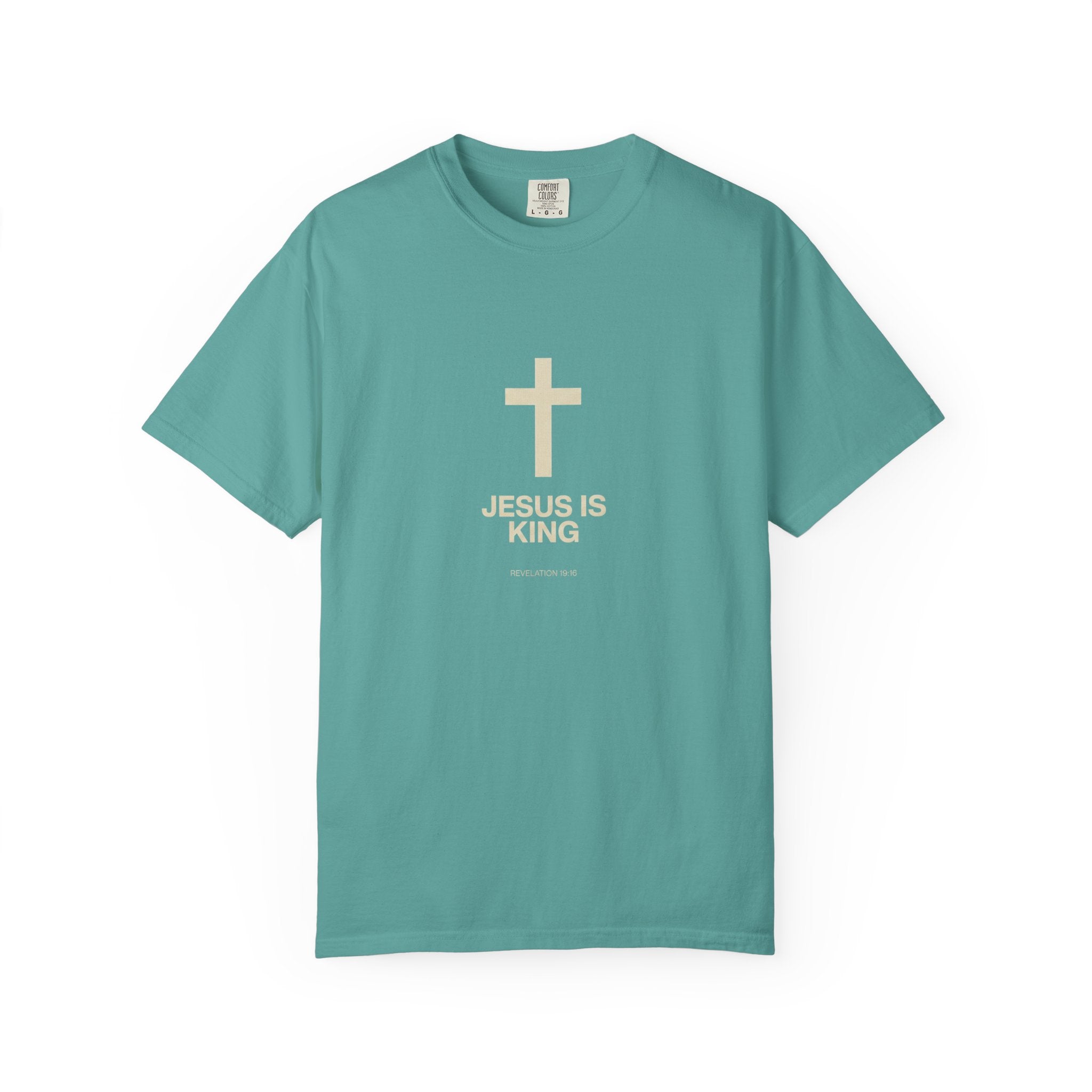 Jesus Is King cross T-Shirt | Christian faith tee, religious shirt