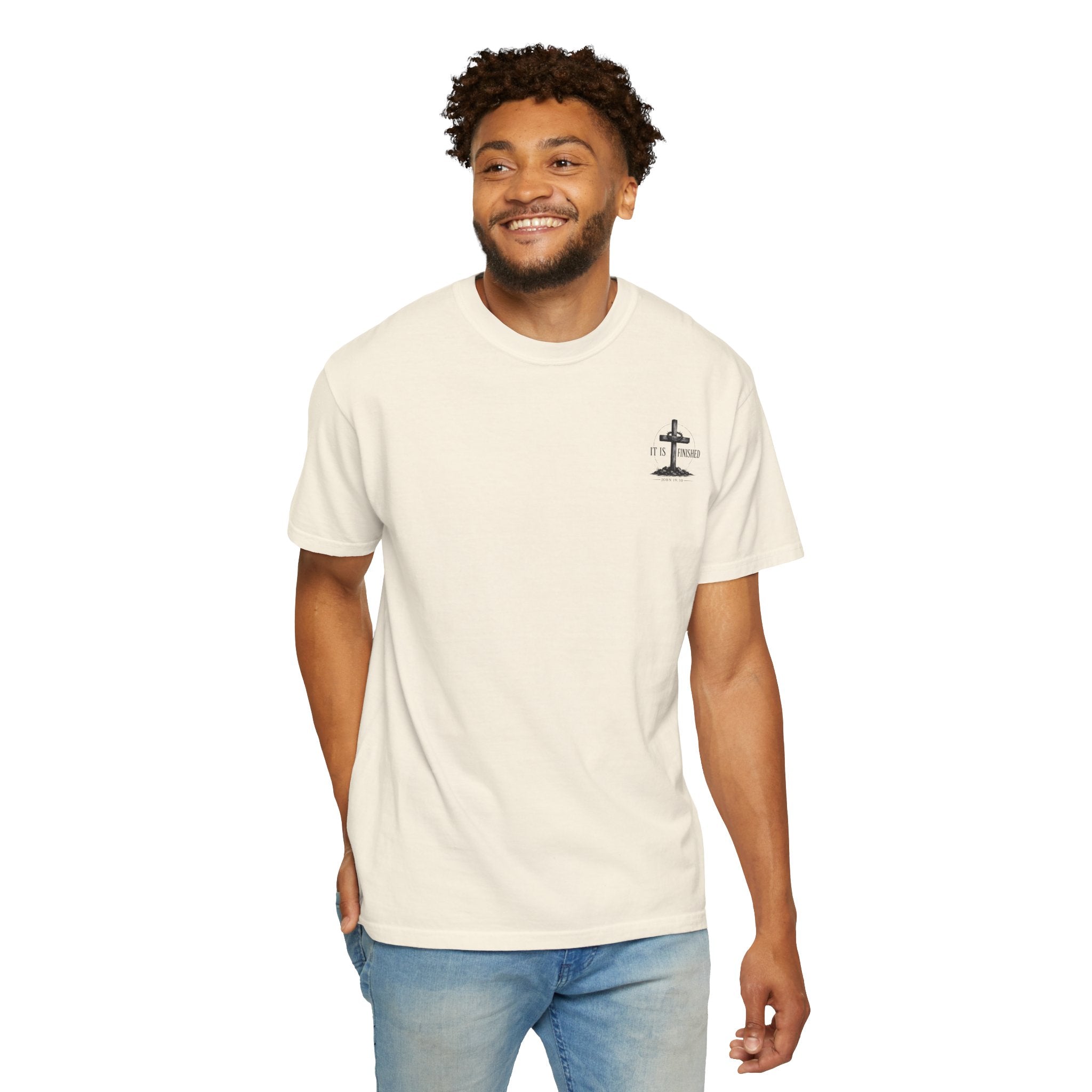 It Is Finished cross T-Shirt | John 19:30, Christian faith shirt