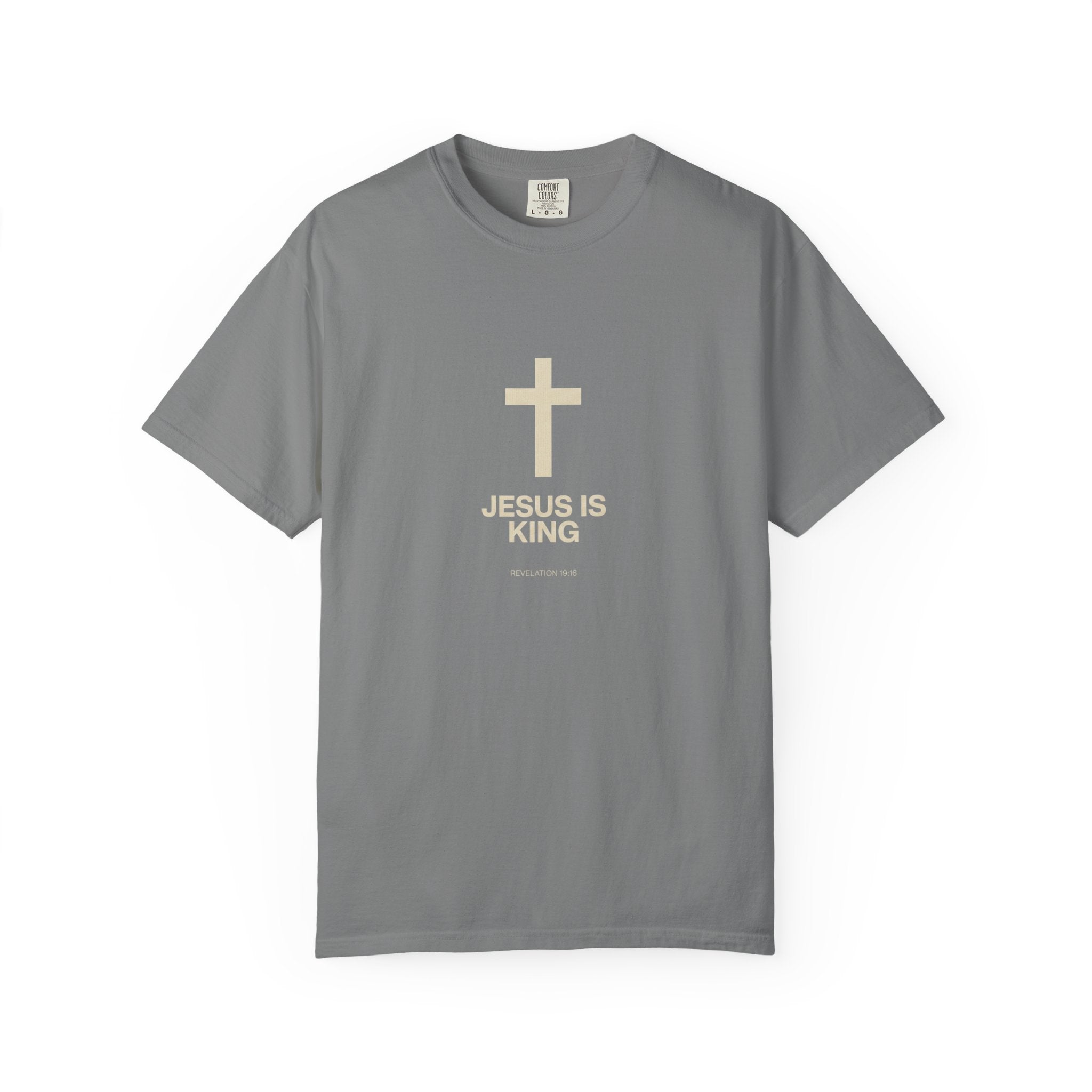 Jesus Is King cross T-Shirt | Christian faith tee, religious shirt