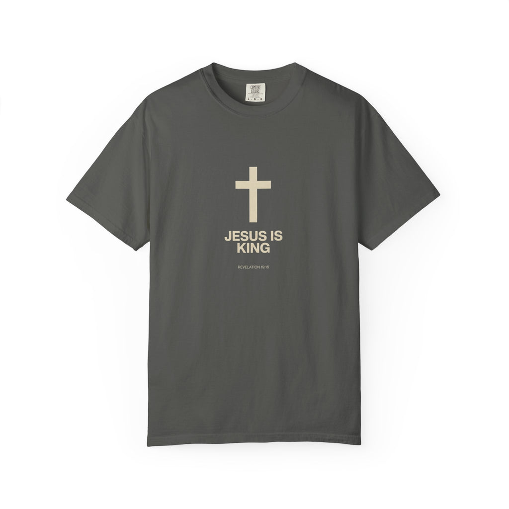 Jesus Is King cross T-Shirt | Christian faith tee, religious shirt