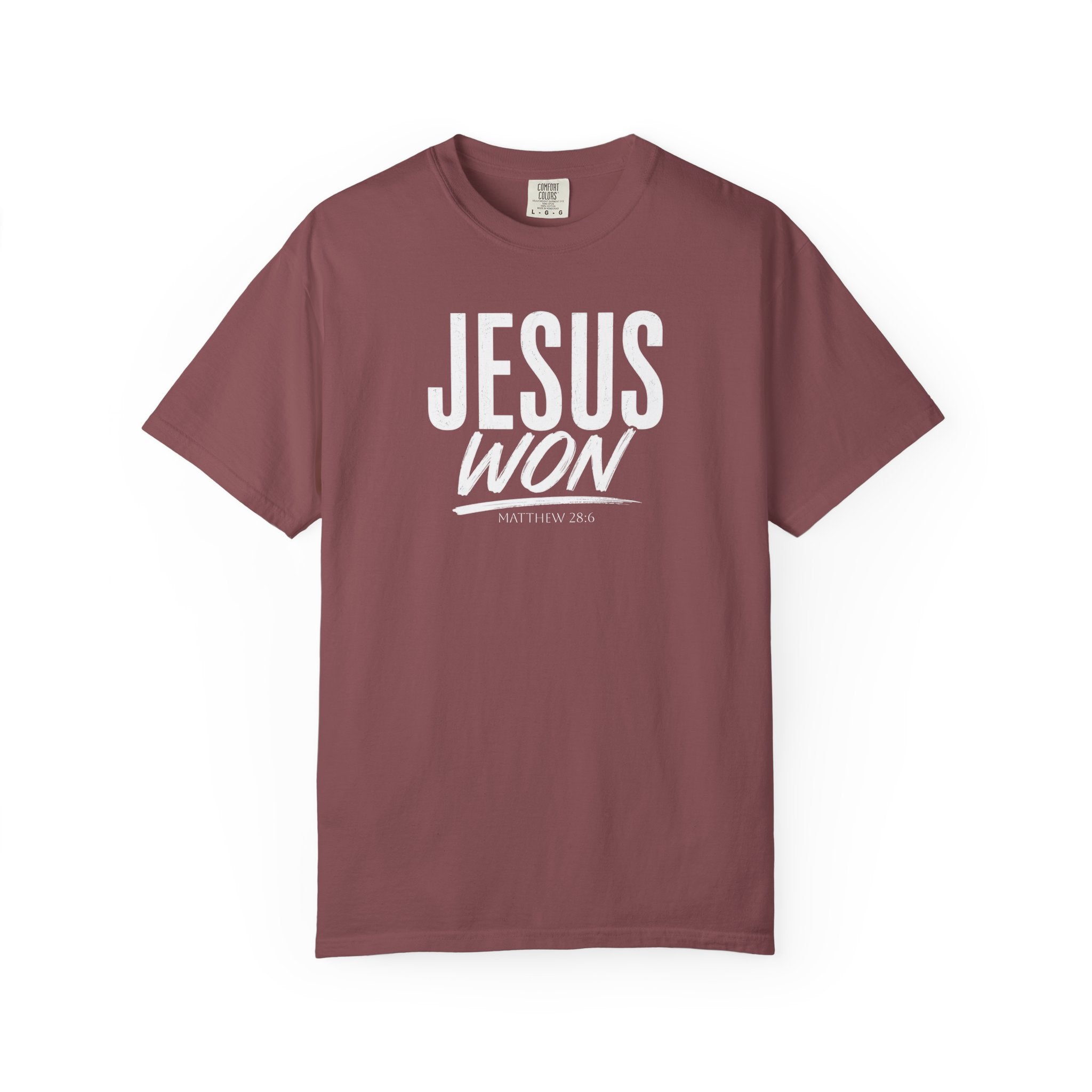 Jesus Won T-Shirt | Christian Faith Tee, Inspirational Religious Shirt