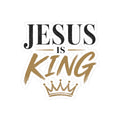 Jesus Is King Kiss-Cut Sticker | Faith Vinyl Crown Decal