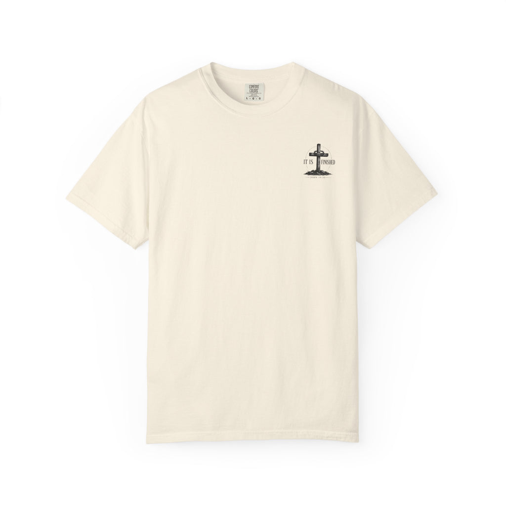 It Is Finished cross T-Shirt | John 19:30, Christian faith shirt