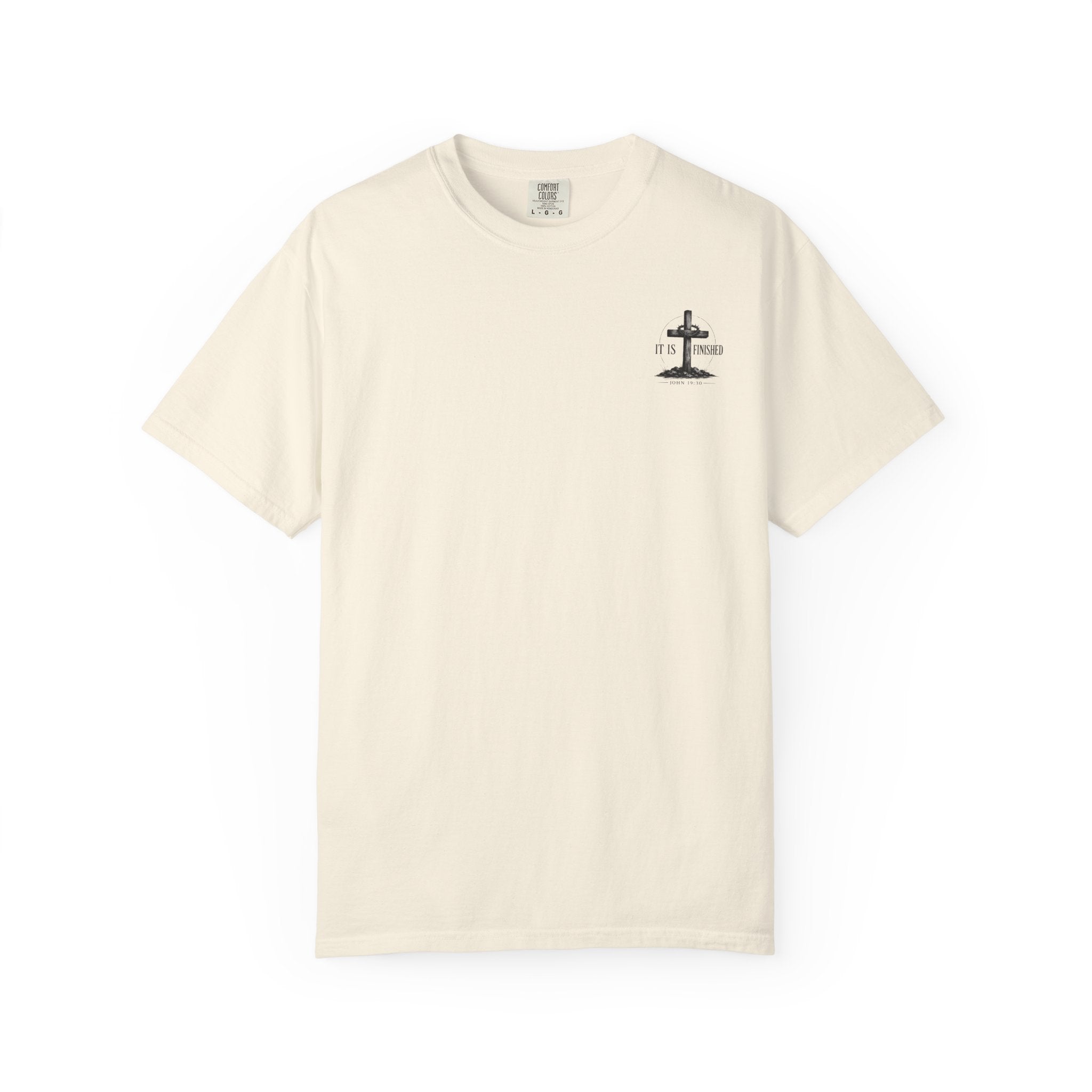 It Is Finished cross T-Shirt | John 19:30, Christian faith shirt