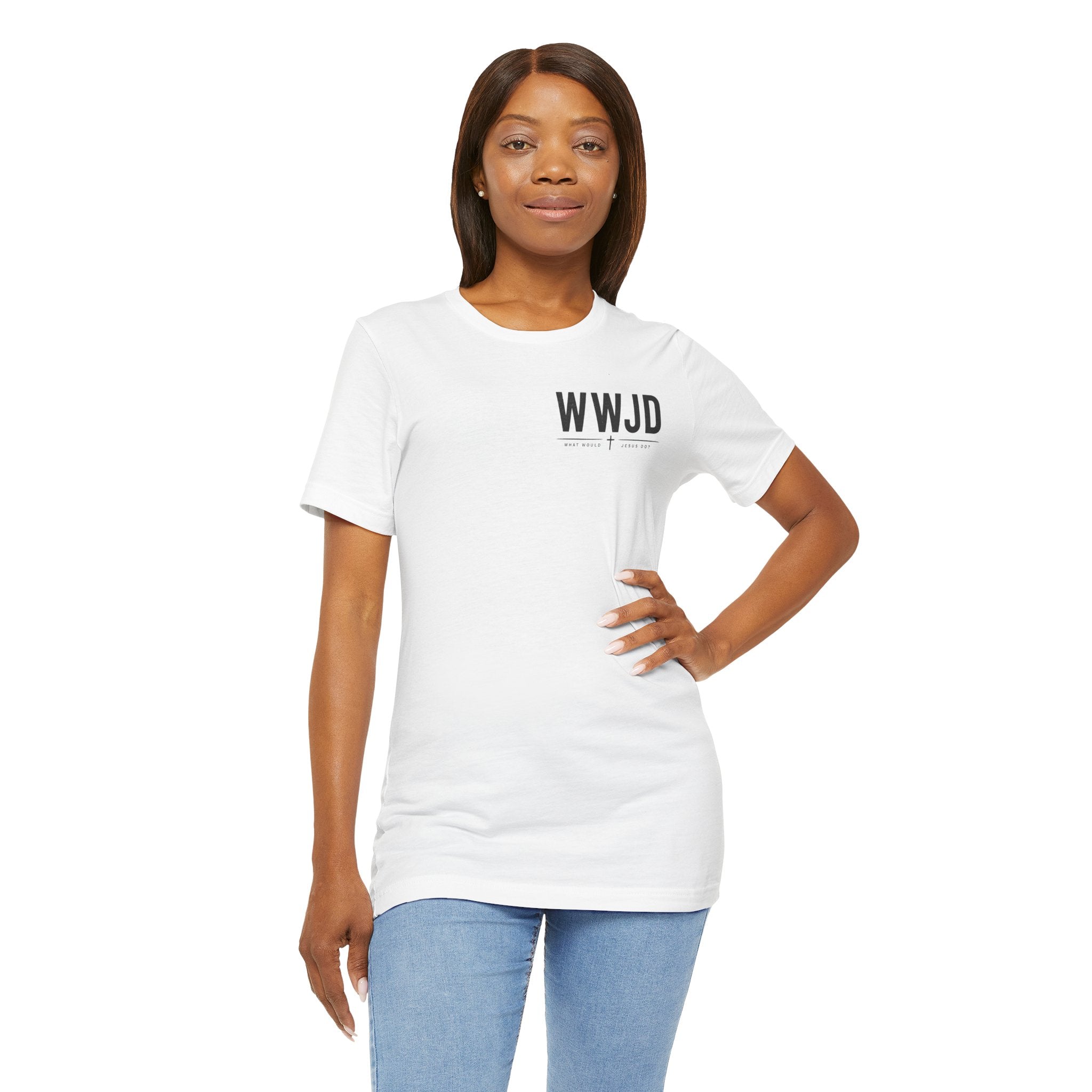 WWJD T-Shirt — Unisex Minimal Christian Faith Tee