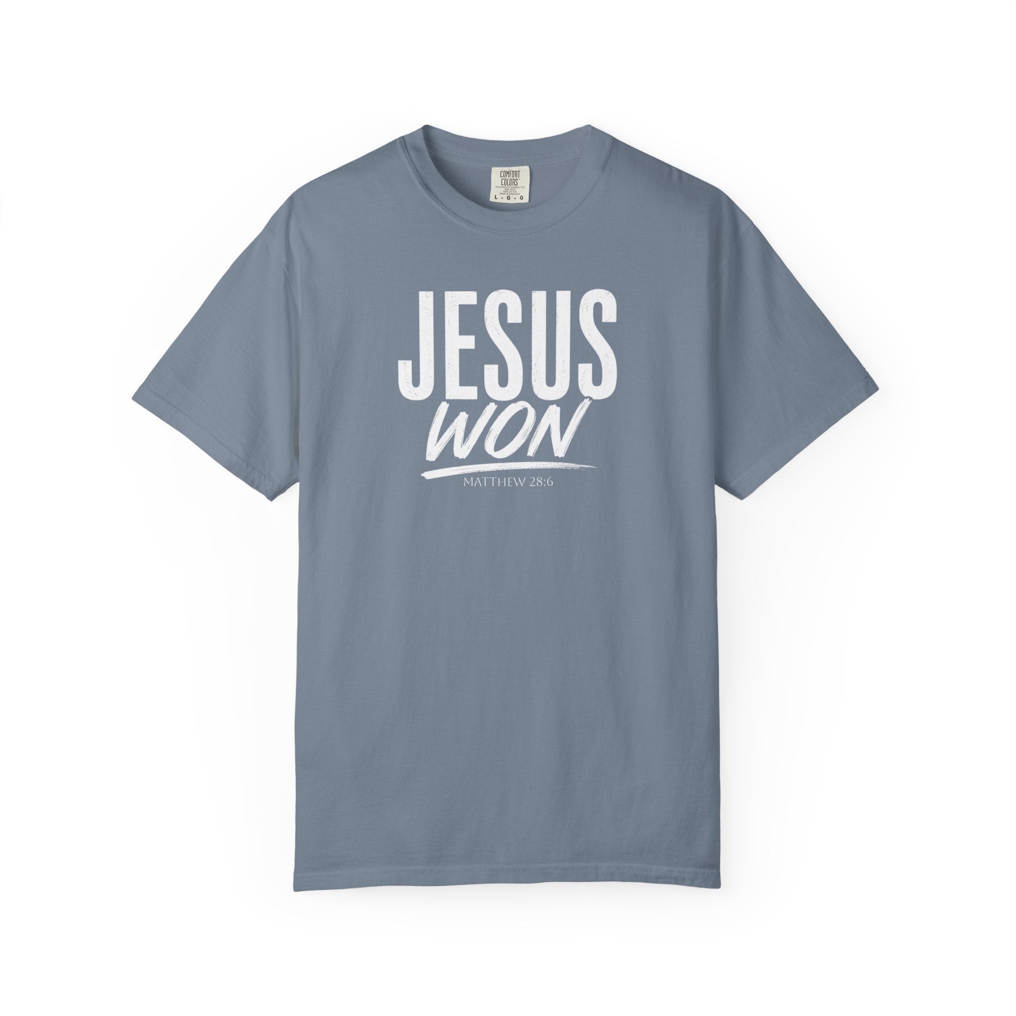 Jesus Won T-Shirt | Christian Faith Tee, Inspirational Religious Shirt
