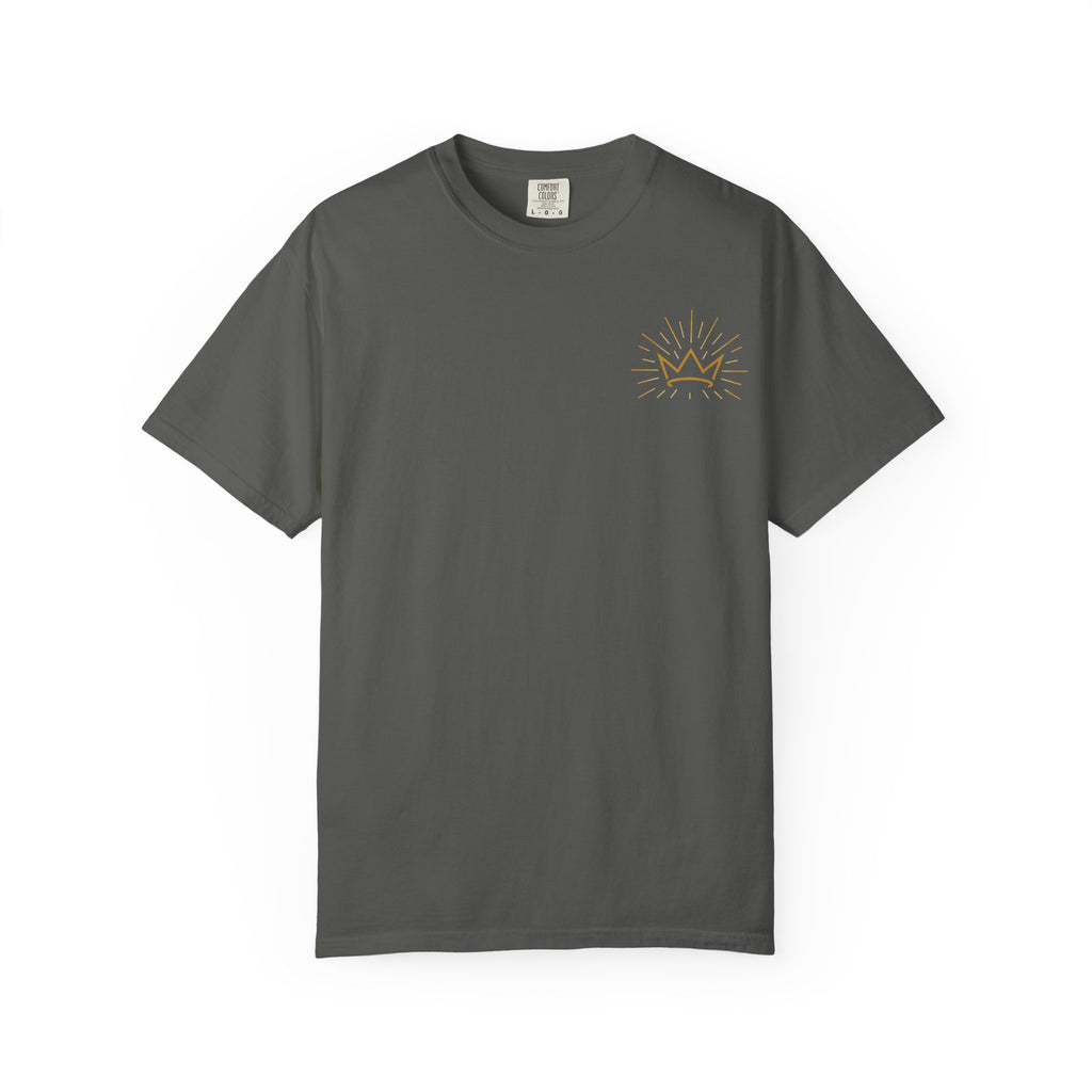 Jesus Is King T-shirt | Crown and Rays Christian Faith Tee