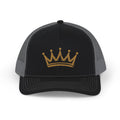 Gold Crown Graphic Snapback Trucker Cap | Mesh Back Hat