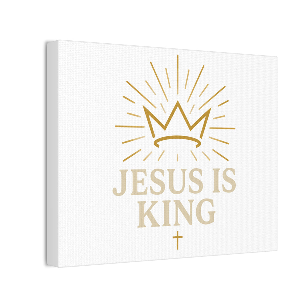 Jesus Is King Canvas