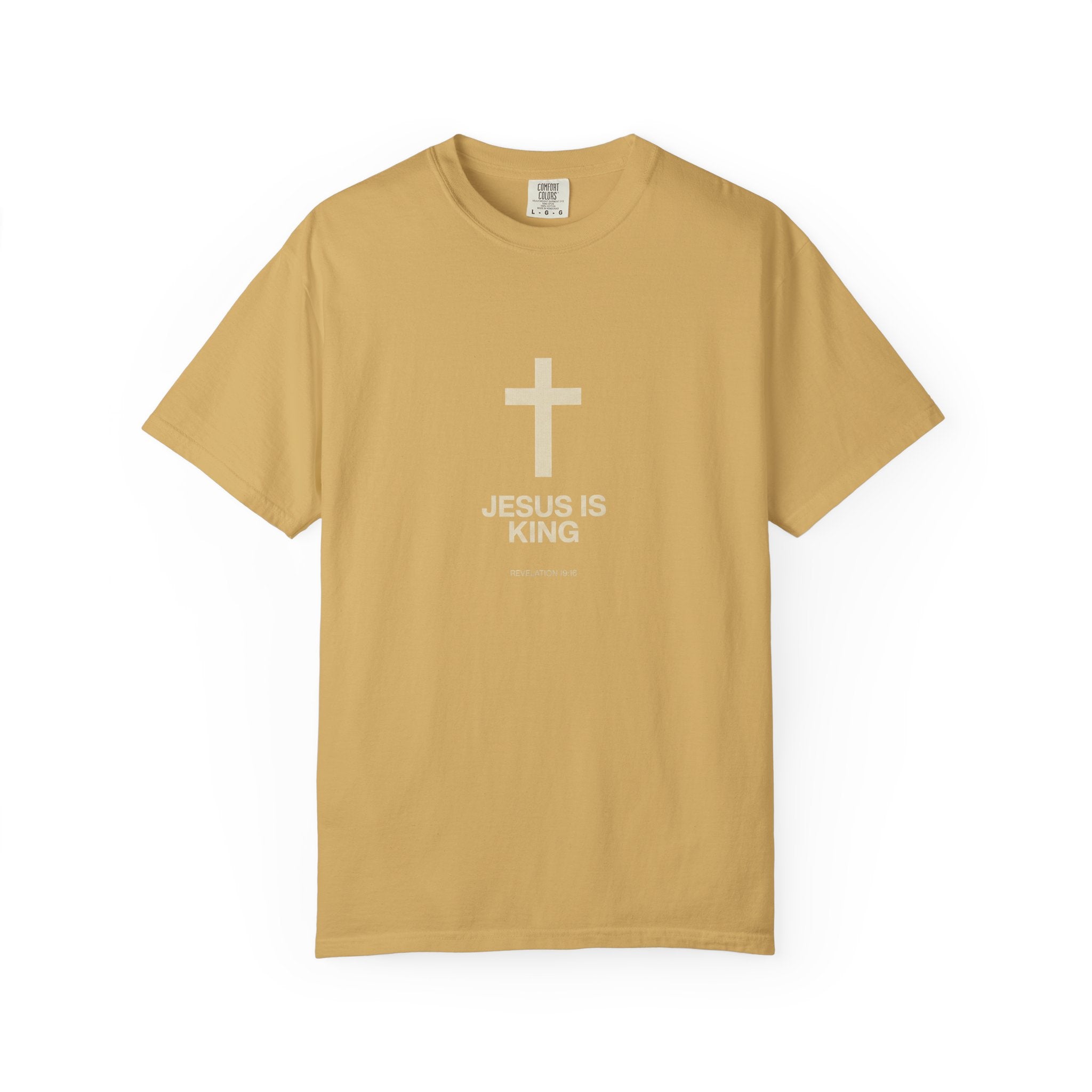 Jesus Is King cross T-Shirt | Christian faith tee, religious shirt