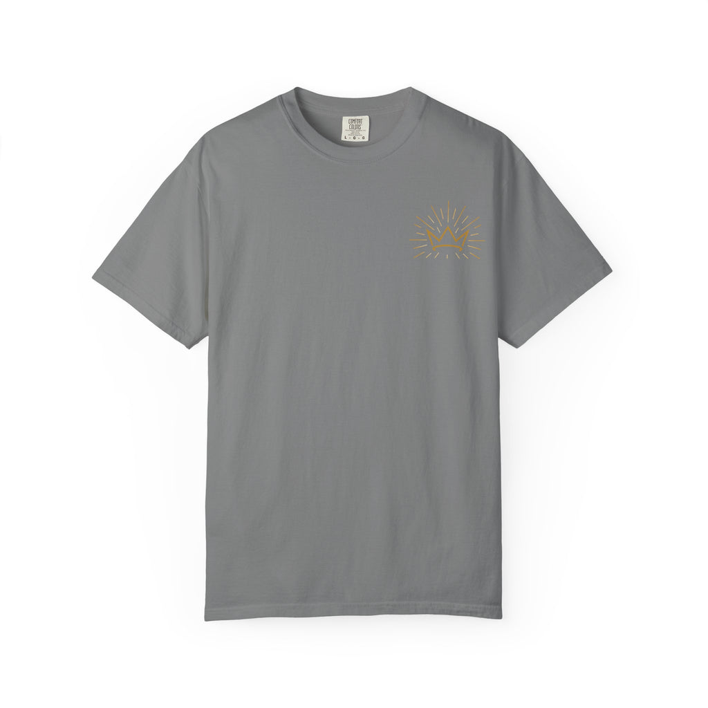Jesus Is King T-shirt | Crown and Rays Christian Faith Tee