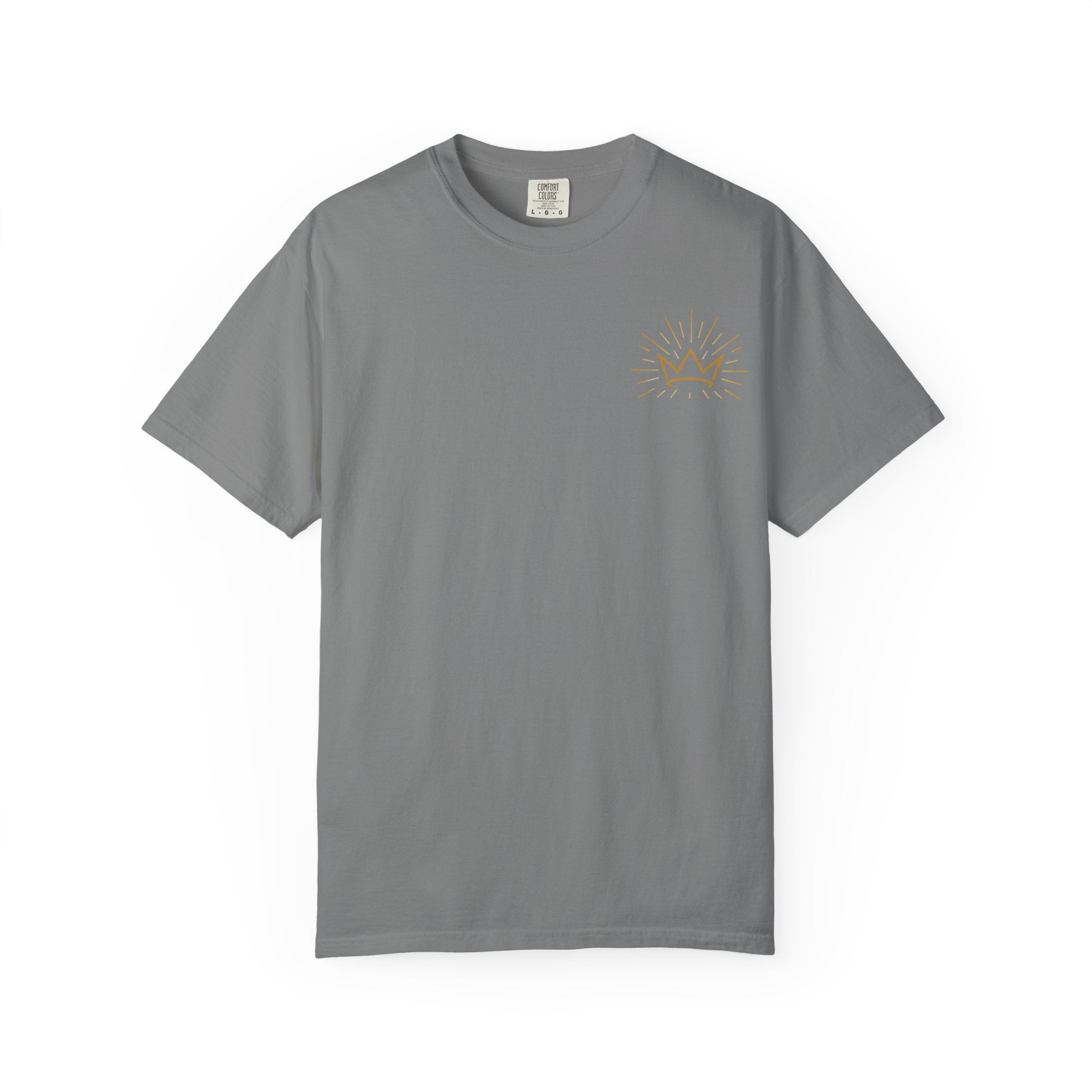 Jesus Is King T-shirt | Crown and Rays Christian Faith Tee