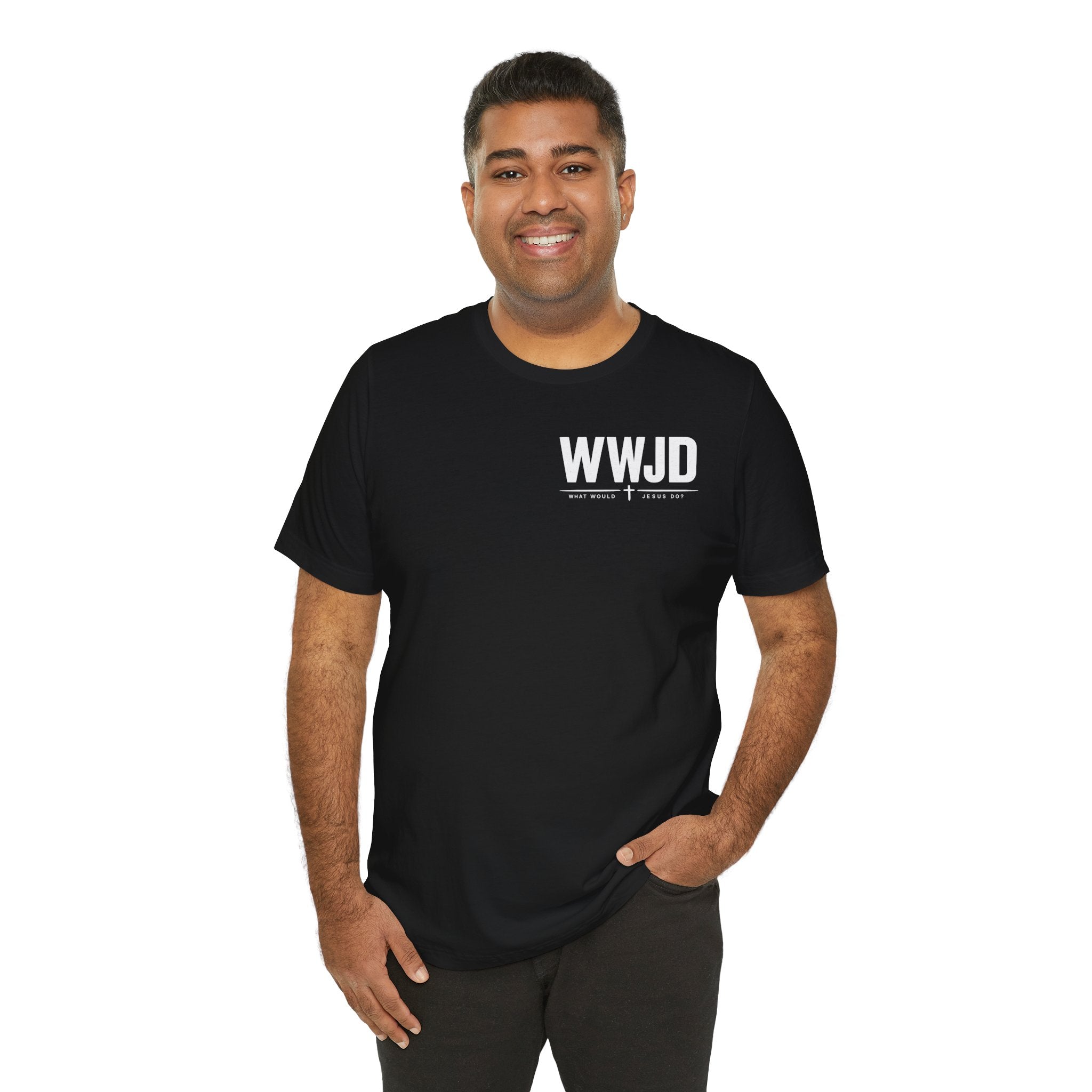 WWJD T-Shirt — Unisex Minimal Christian Faith Tee