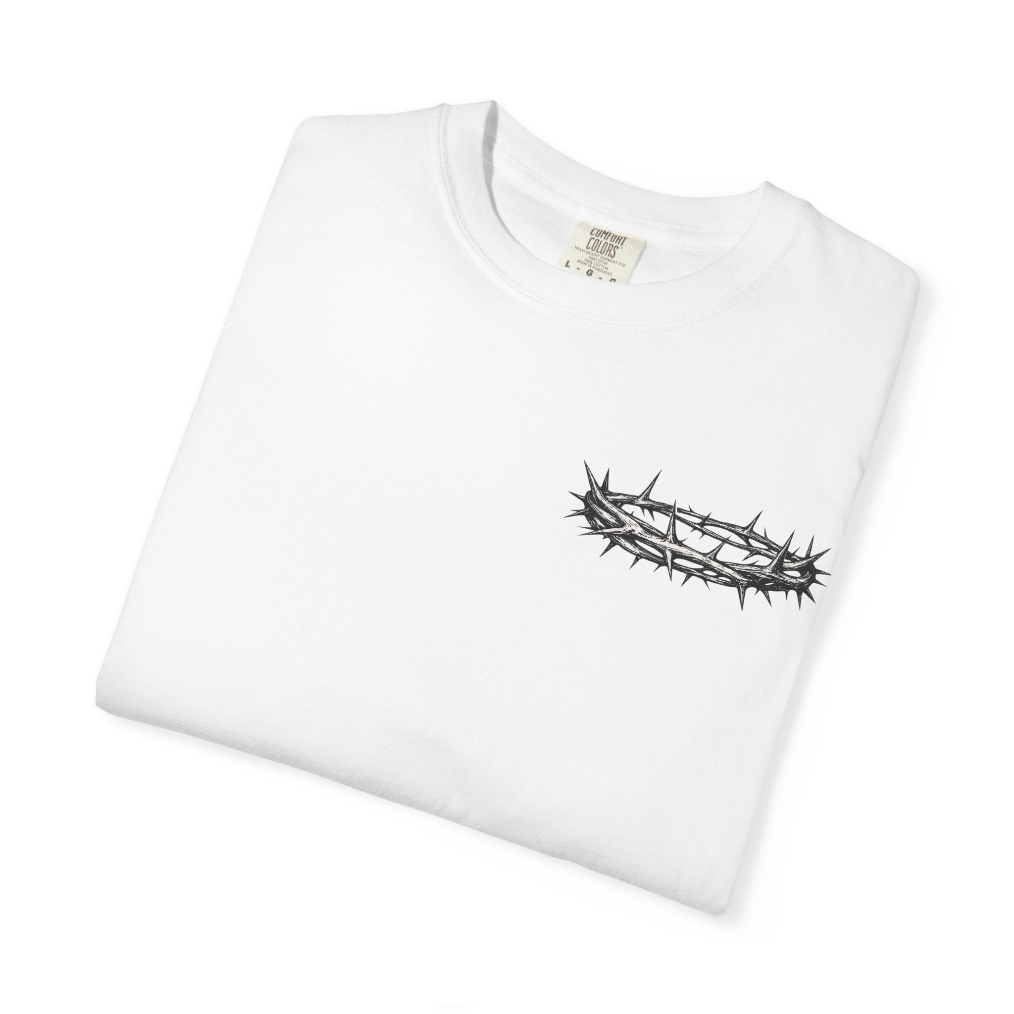 Jesus Is King T-Shirt | Christian Faith Cross Crown of Thorns Tee