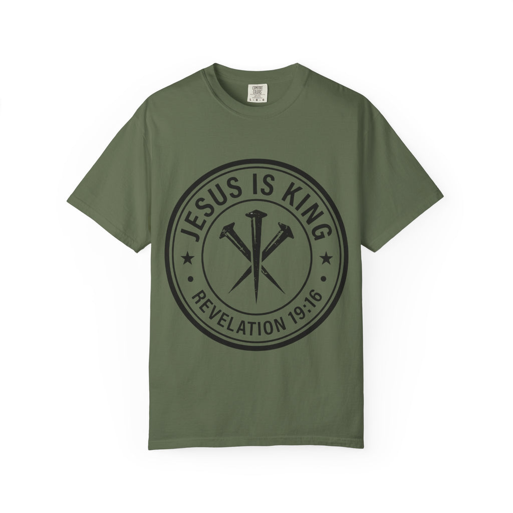 Jesus is King Unisex Garment-Dyed T-shirt