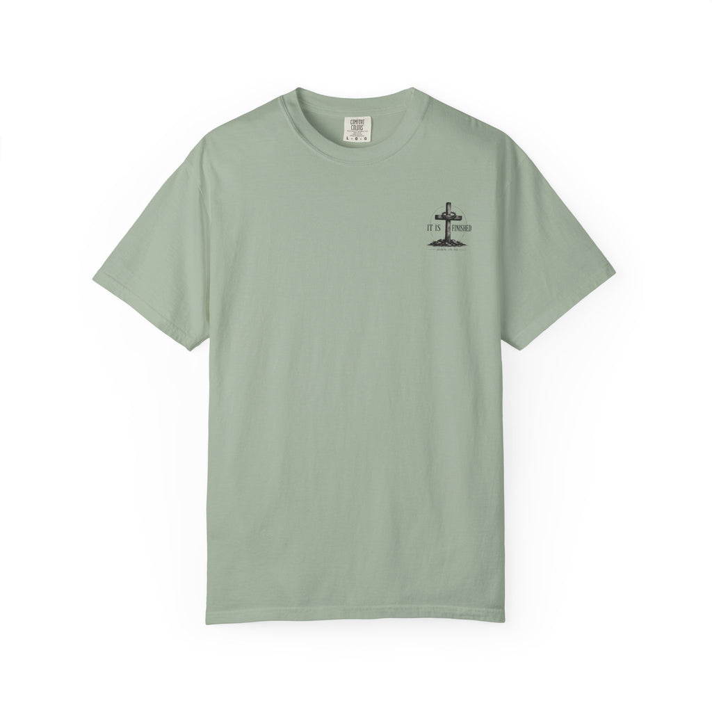 It Is Finished cross T-Shirt | John 19:30, Christian faith shirt