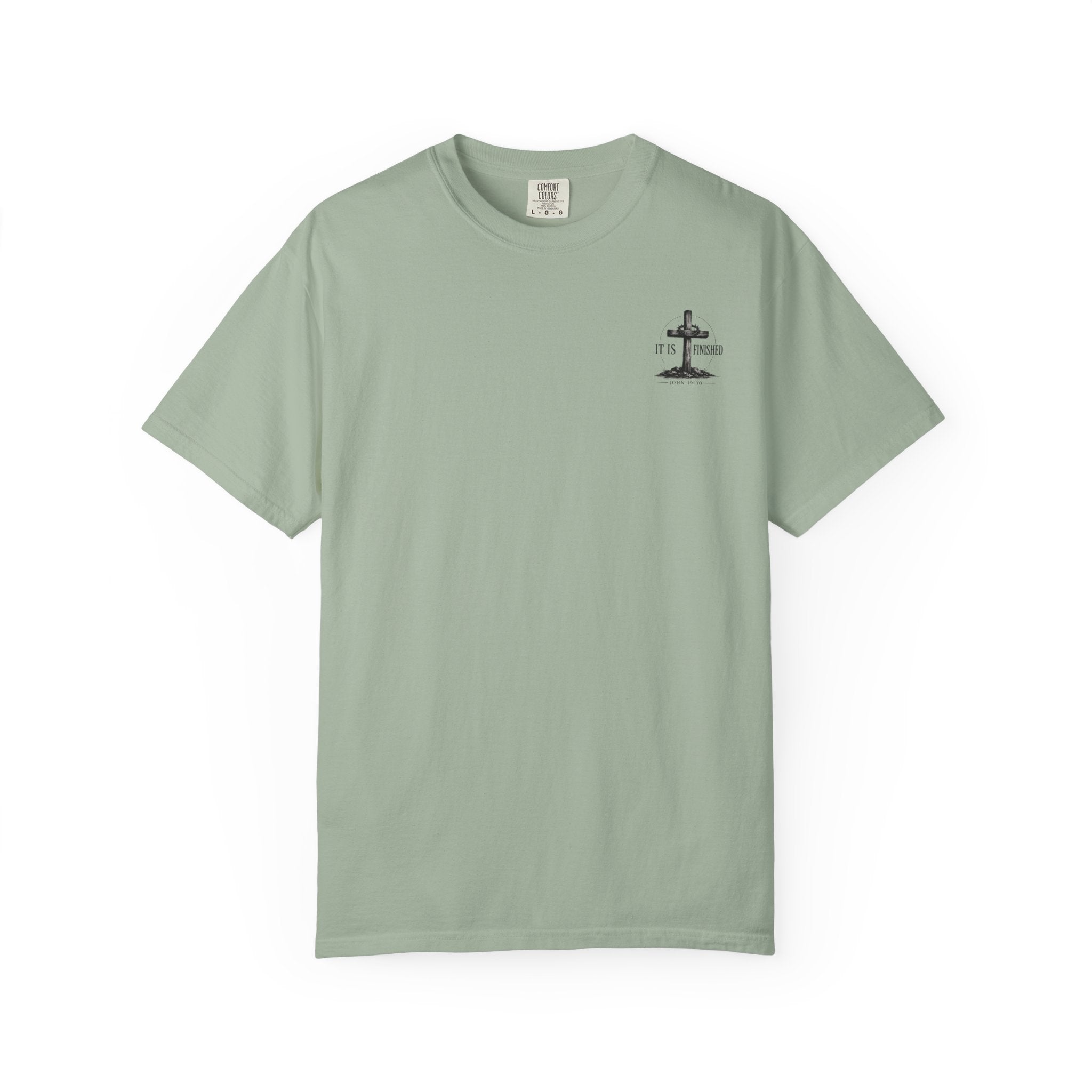 It Is Finished cross T-Shirt | John 19:30, Christian faith shirt