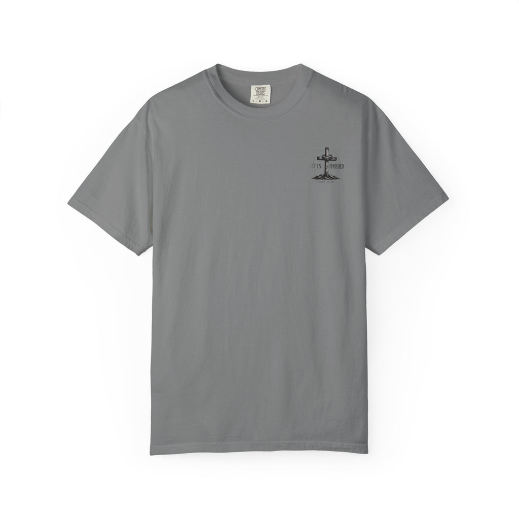 It Is Finished cross T-Shirt | John 19:30, Christian faith shirt