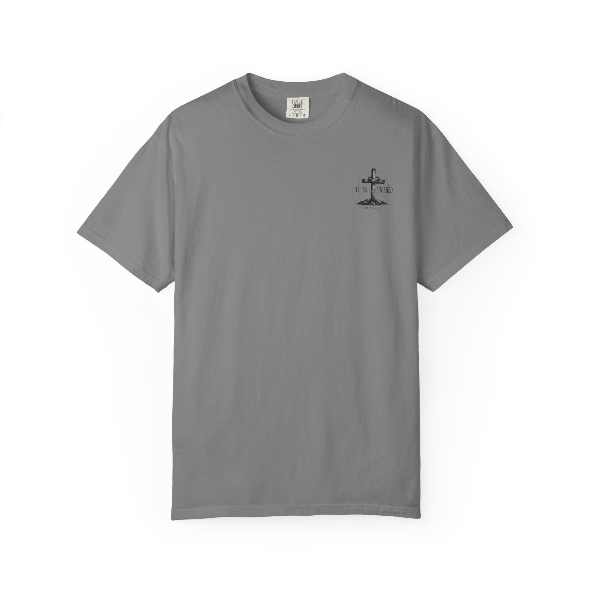 It Is Finished cross T-Shirt | John 19:30, Christian faith shirt