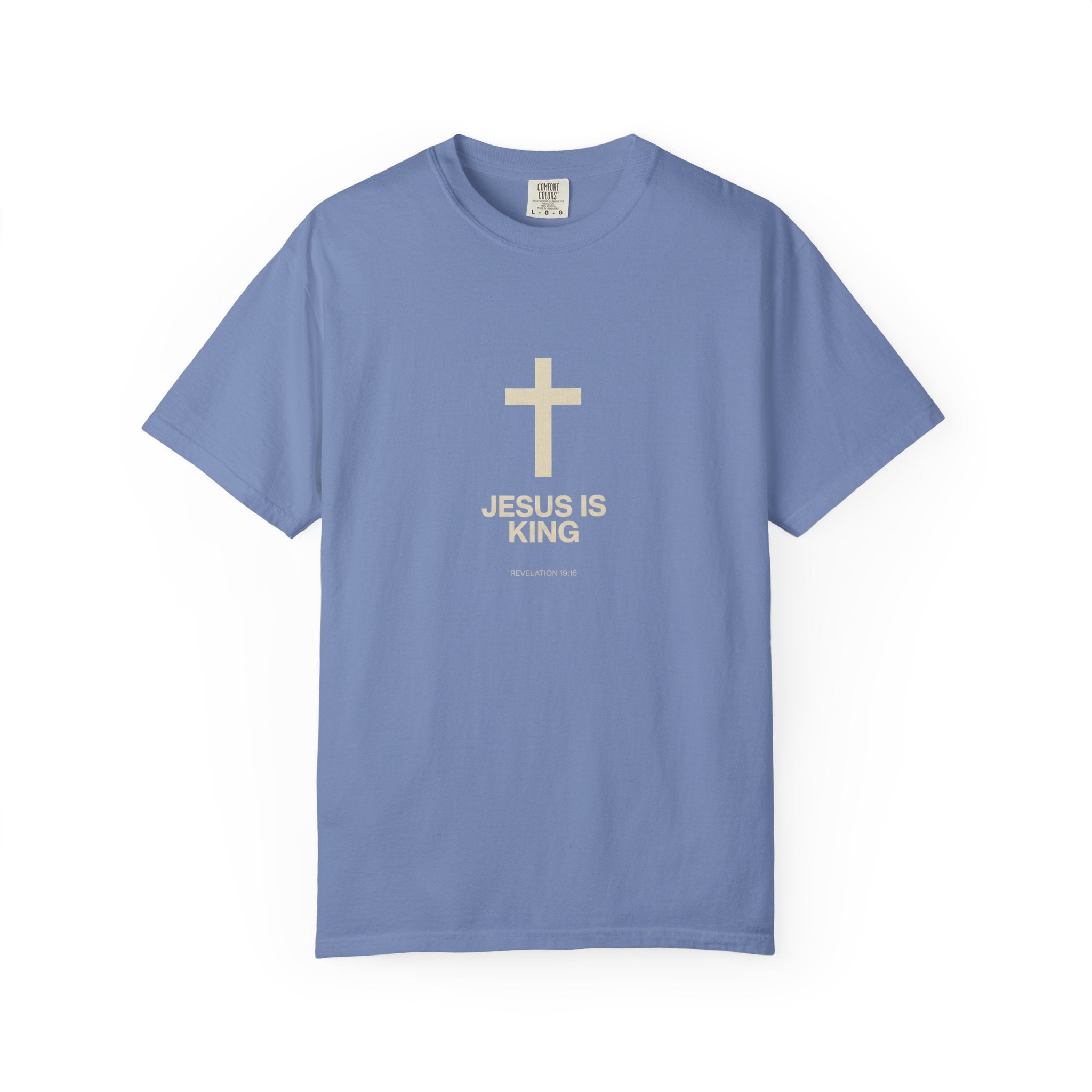 Jesus Is King cross T-Shirt | Christian faith tee, religious shirt