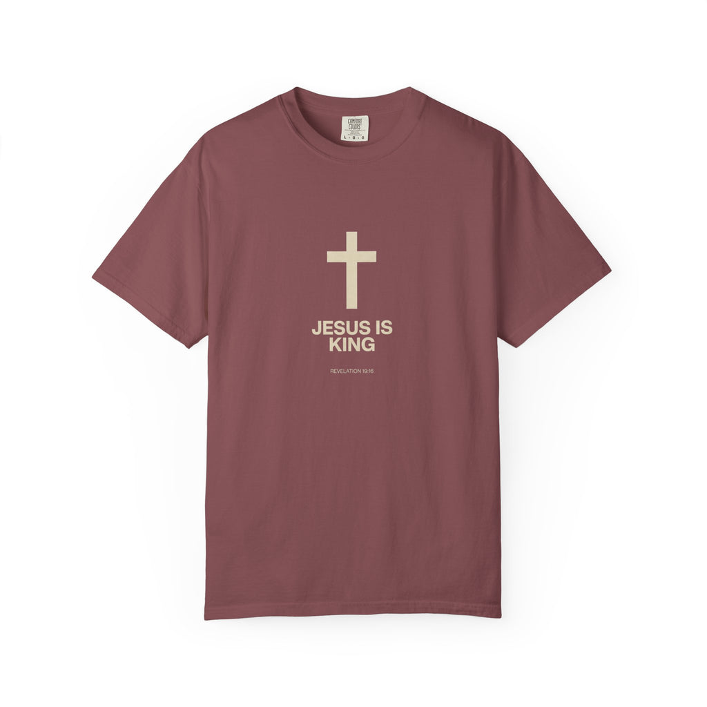 Jesus Is King cross T-Shirt | Christian faith tee, religious shirt