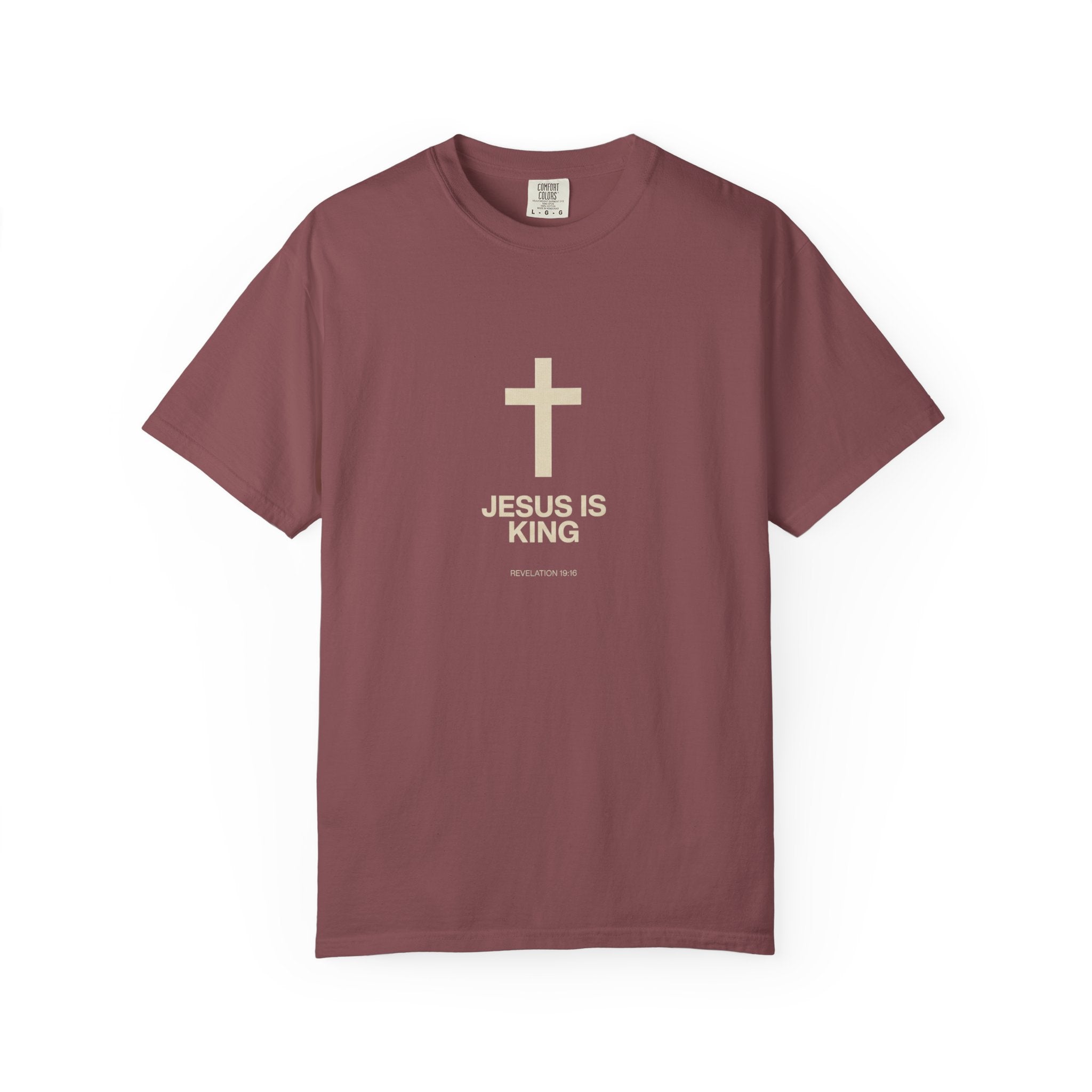 Jesus Is King cross T-Shirt | Christian faith tee, religious shirt