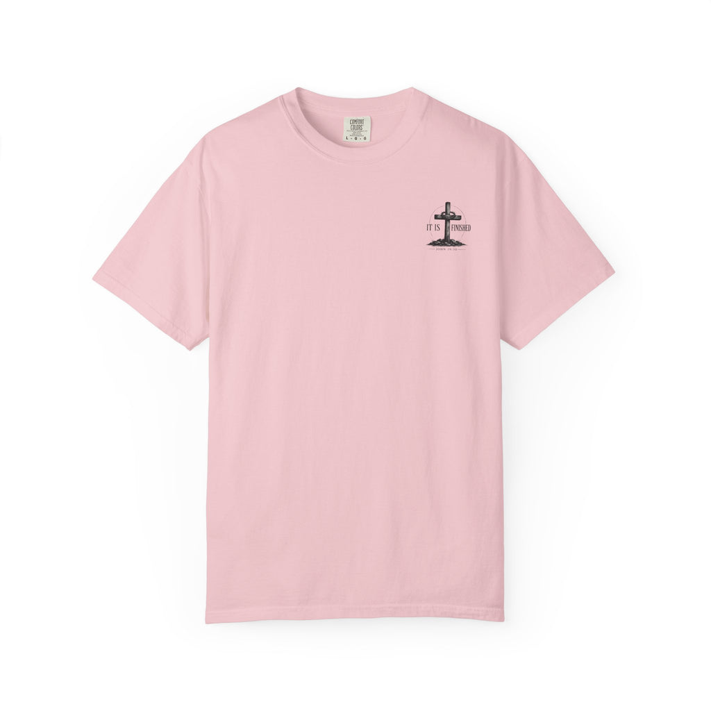 It Is Finished cross T-Shirt | John 19:30, Christian faith shirt