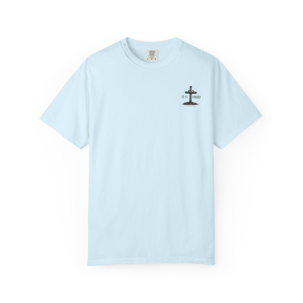 It Is Finished cross T-Shirt | John 19:30, Christian faith shirt