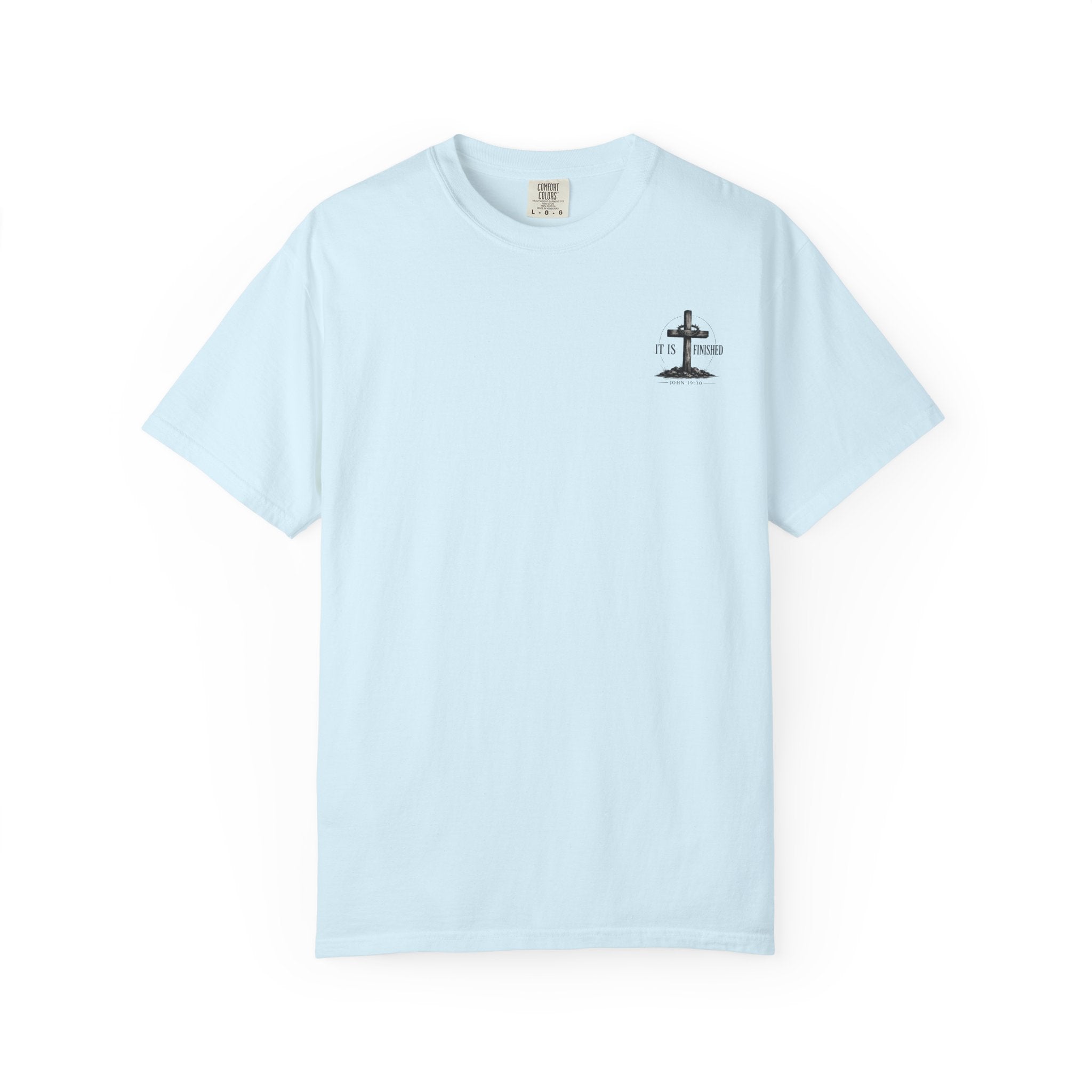 It Is Finished cross T-Shirt | John 19:30, Christian faith shirt