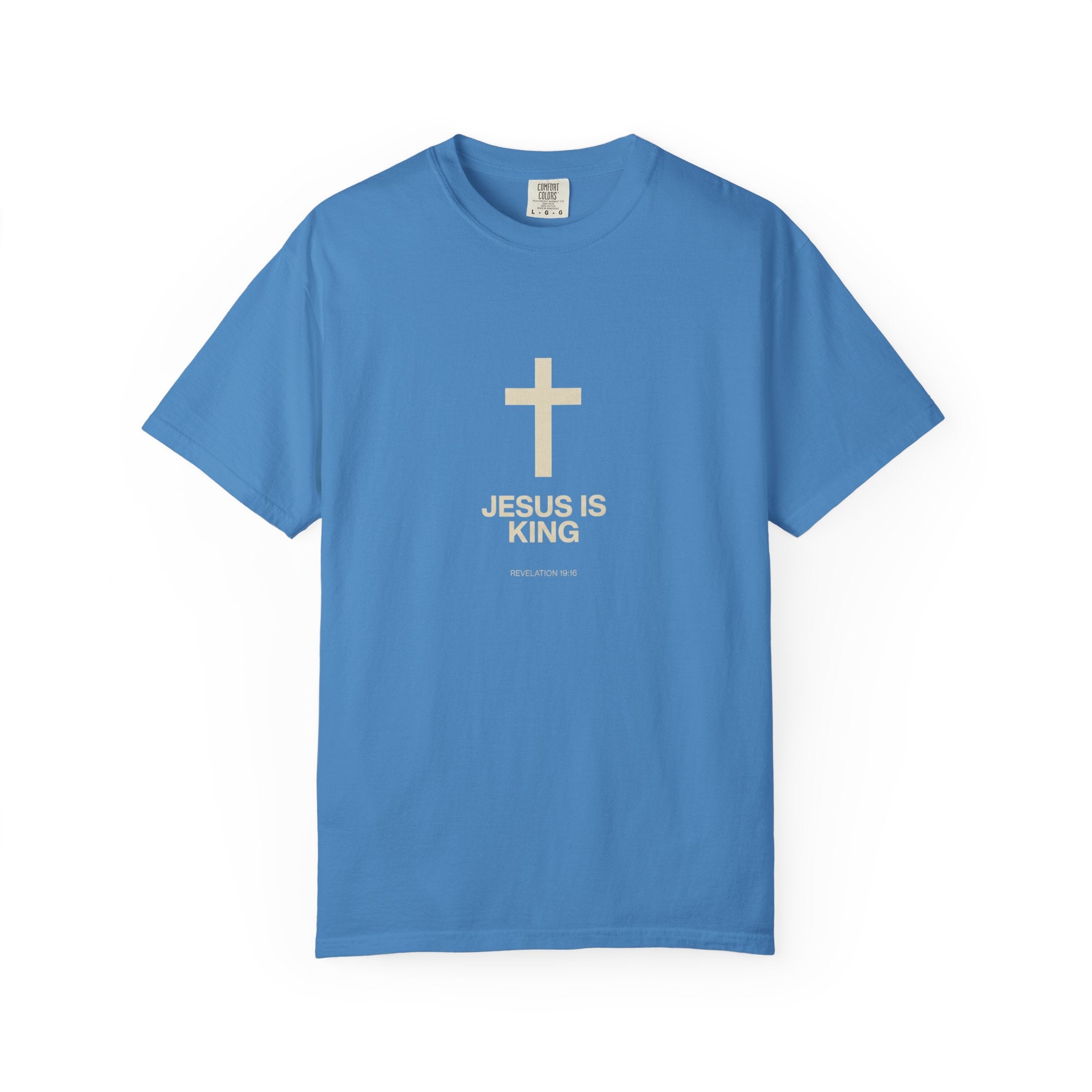 Jesus Is King cross T-Shirt | Christian faith tee, religious shirt